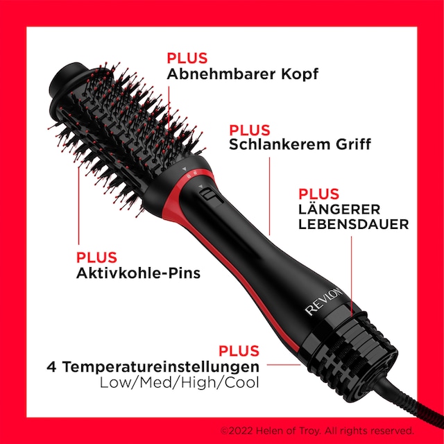 Revlon Warmluftbürste »One-Step Volumiser Plus RVDR5298E«, 1 Aufsätze},  Abnehmbarer Kopf, Keramik Titan Platte jetzt kaufen bei OTTO