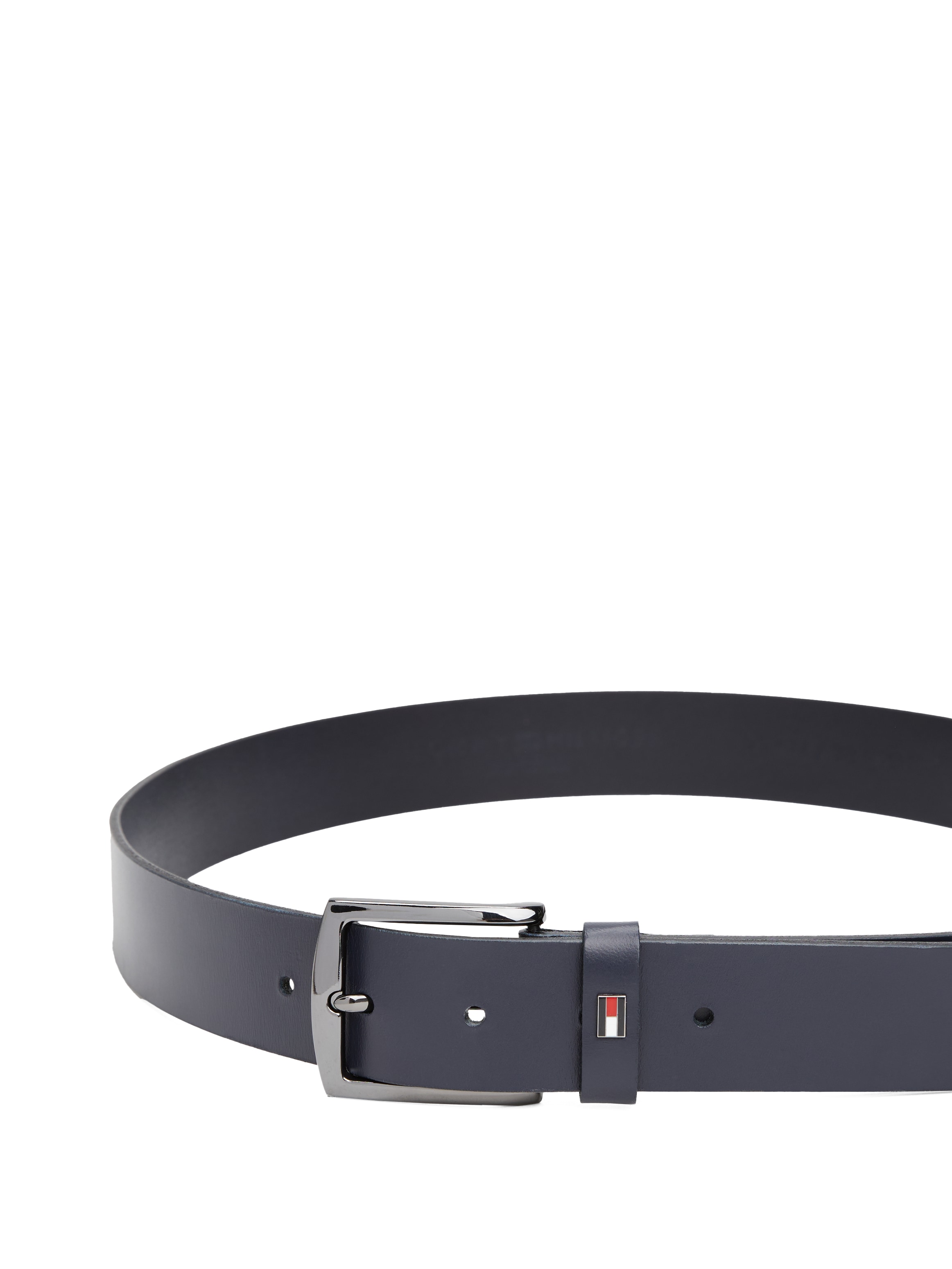 Tommy Hilfiger Ledergürtel »DENTON 3.5 EXT«, Einfachdornschließe, Metalllogo