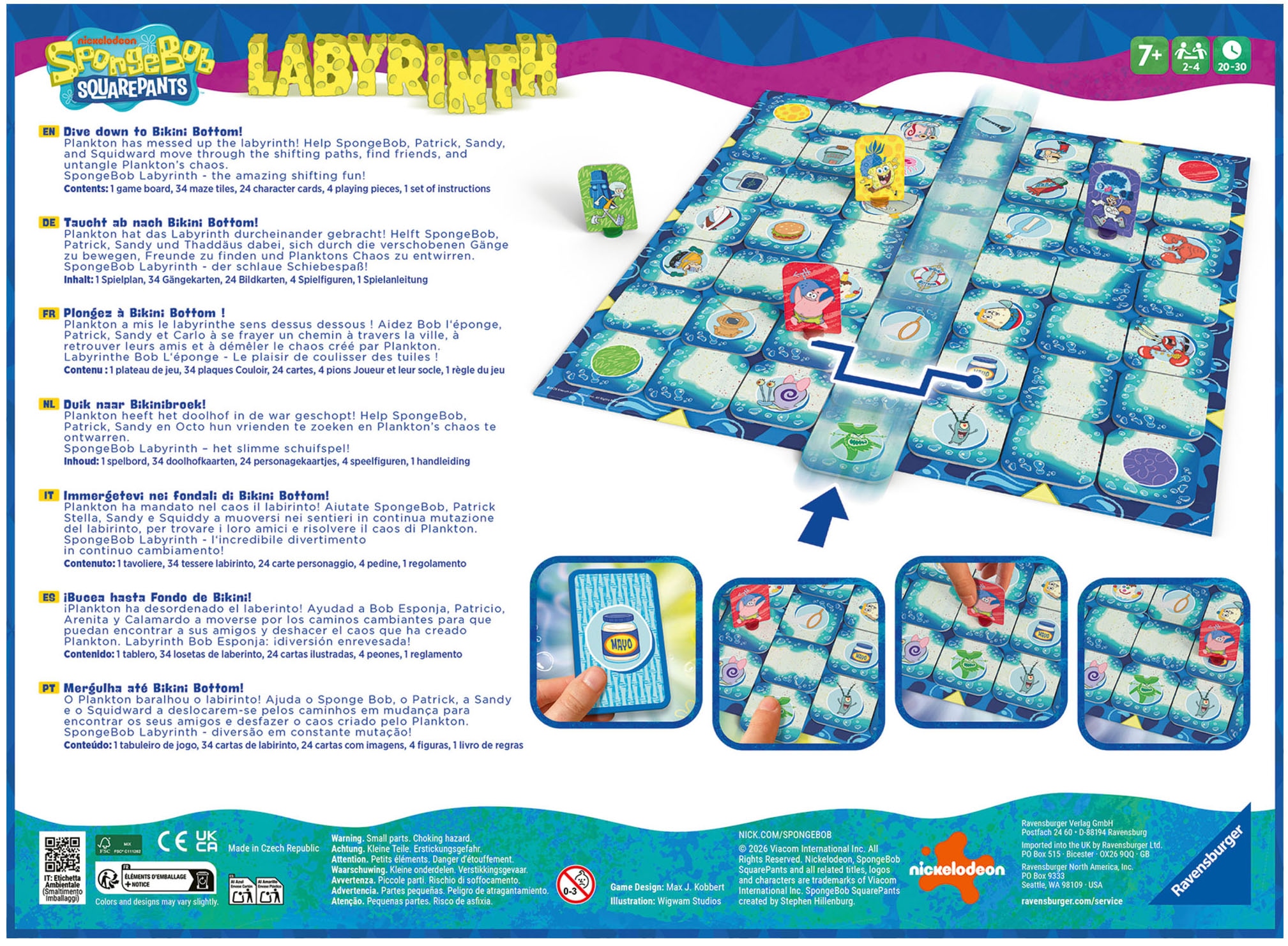 Ravensburger Spiel »SpongeBob Labyrinth« Made in Europe
