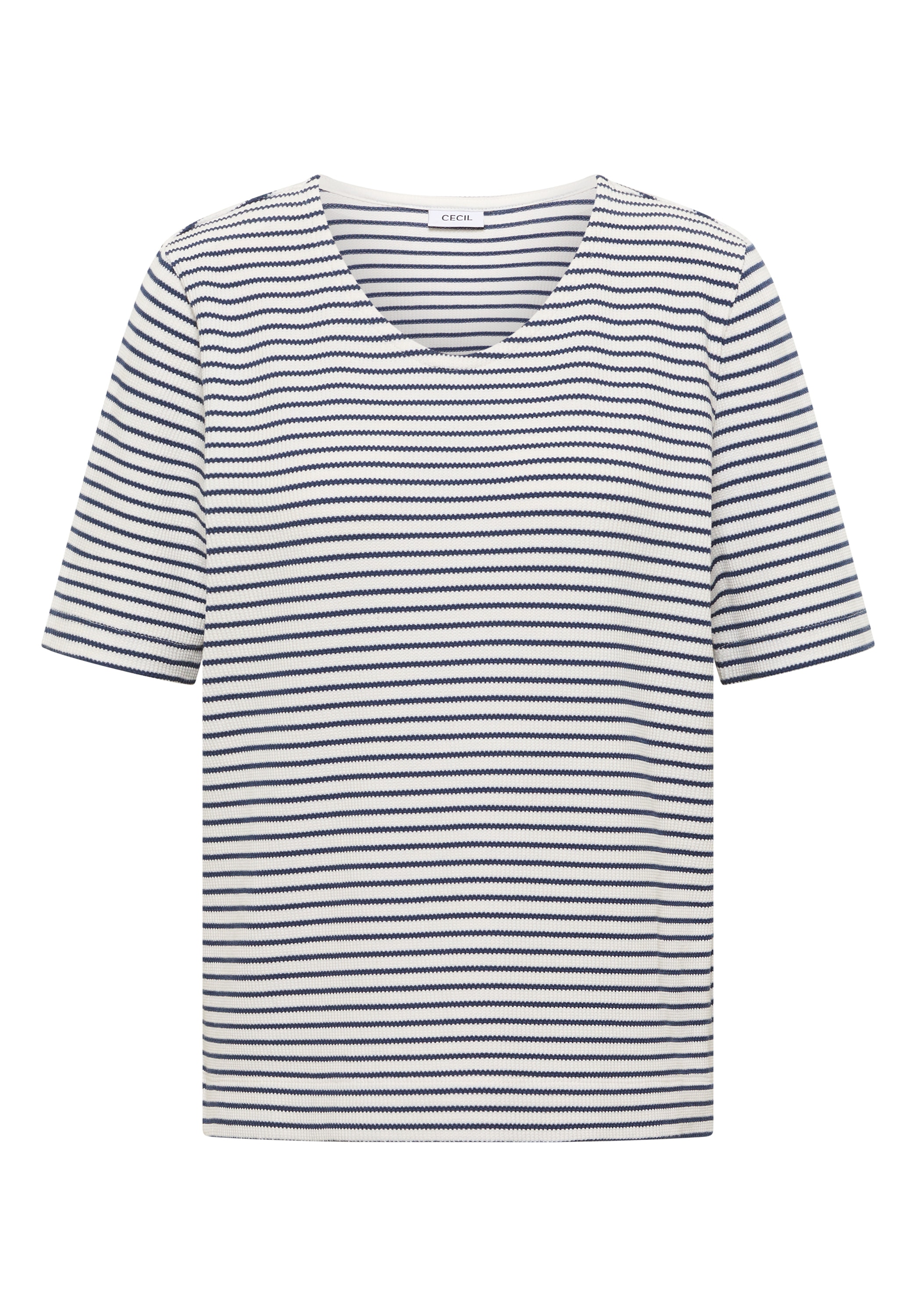 Cecil Kurzarmshirt Sommershirt in Streifen-Optik