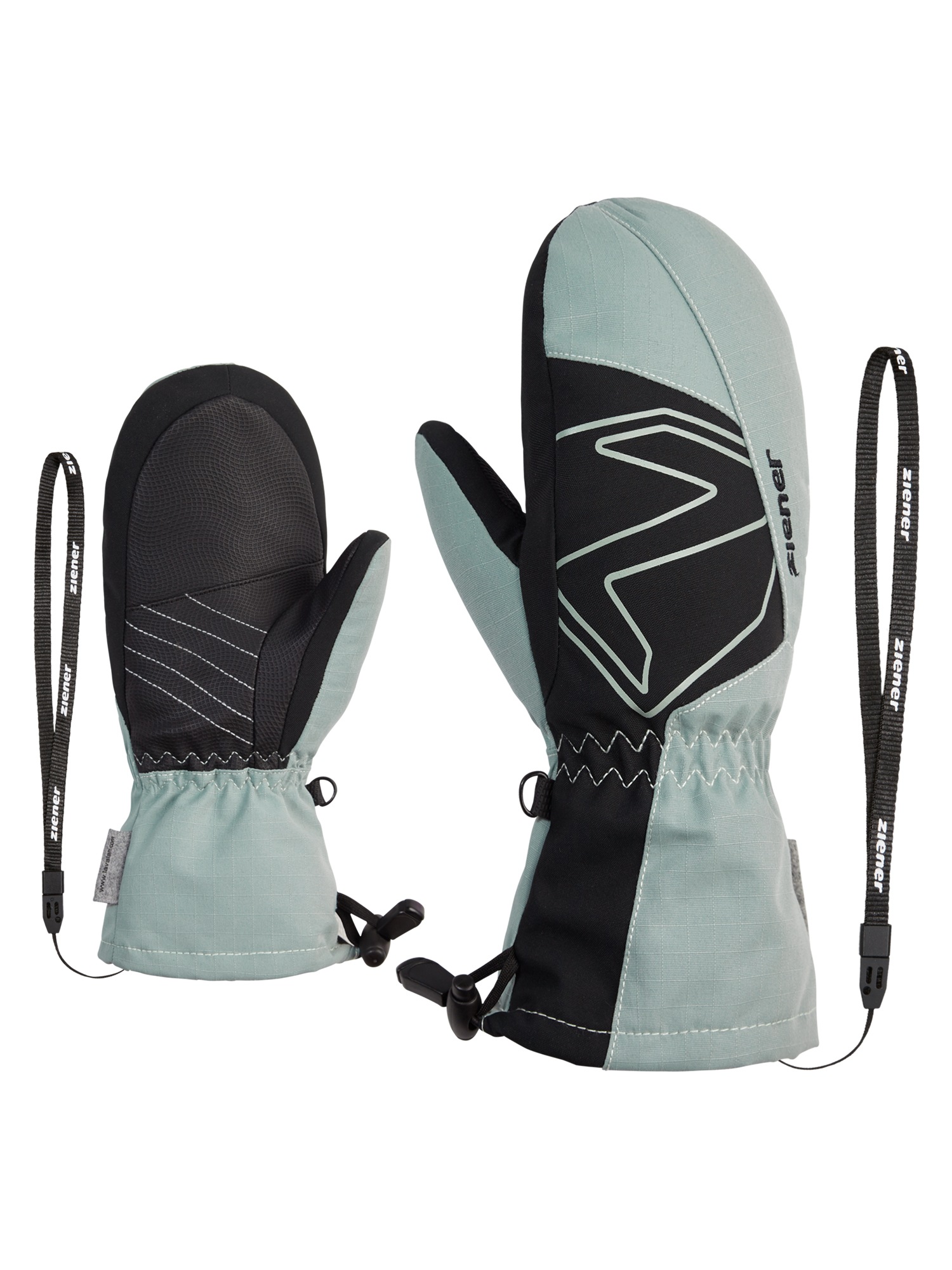 Ziener Fäustlinge »LAVALINO AS AW MITTEN« in grau, Größe 4,5