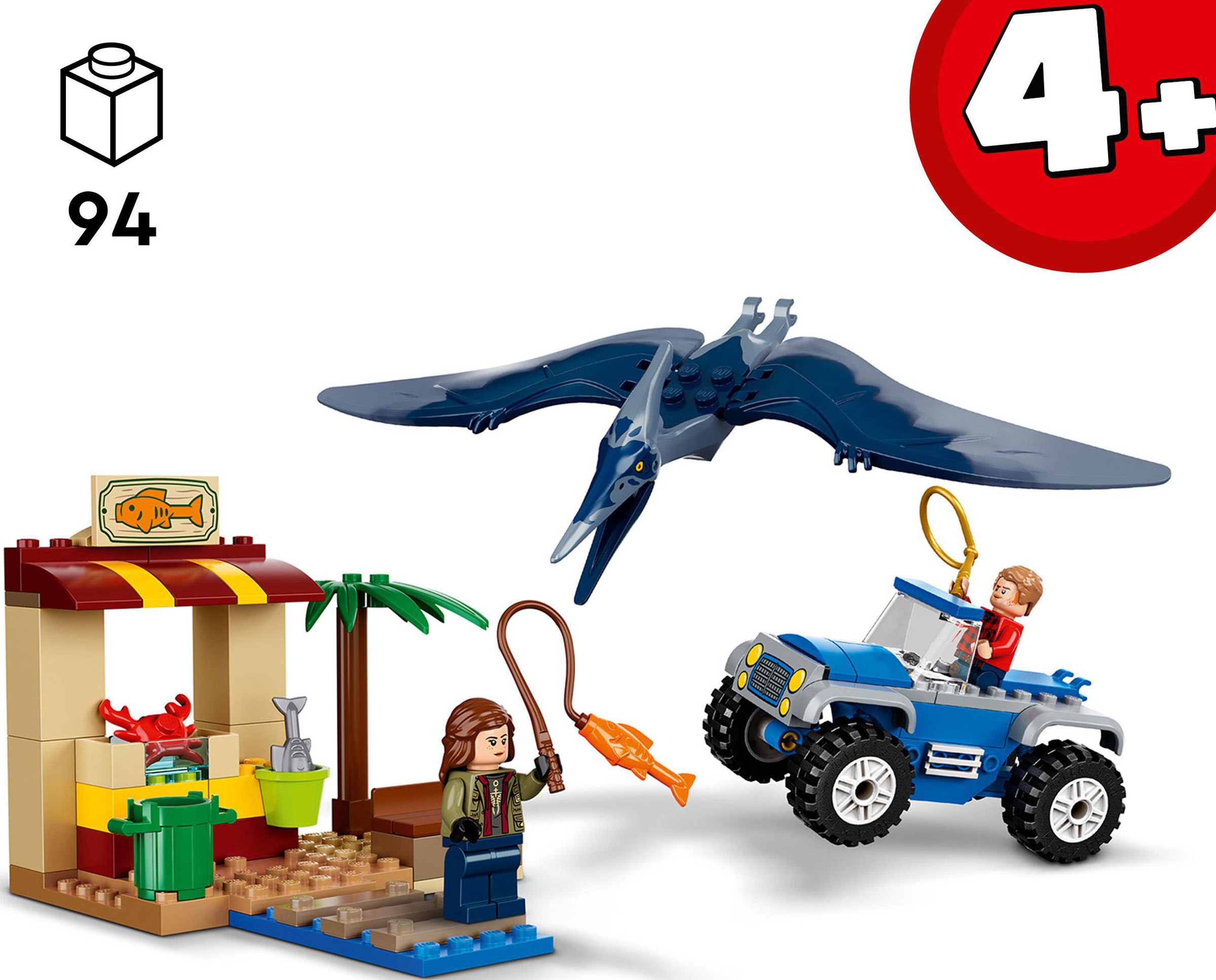 LEGO® Konstruktionsspielsteine »Pteranodon-Jagd (76943), LEGO® Jurassic World«, (94 St.), Made in Europe