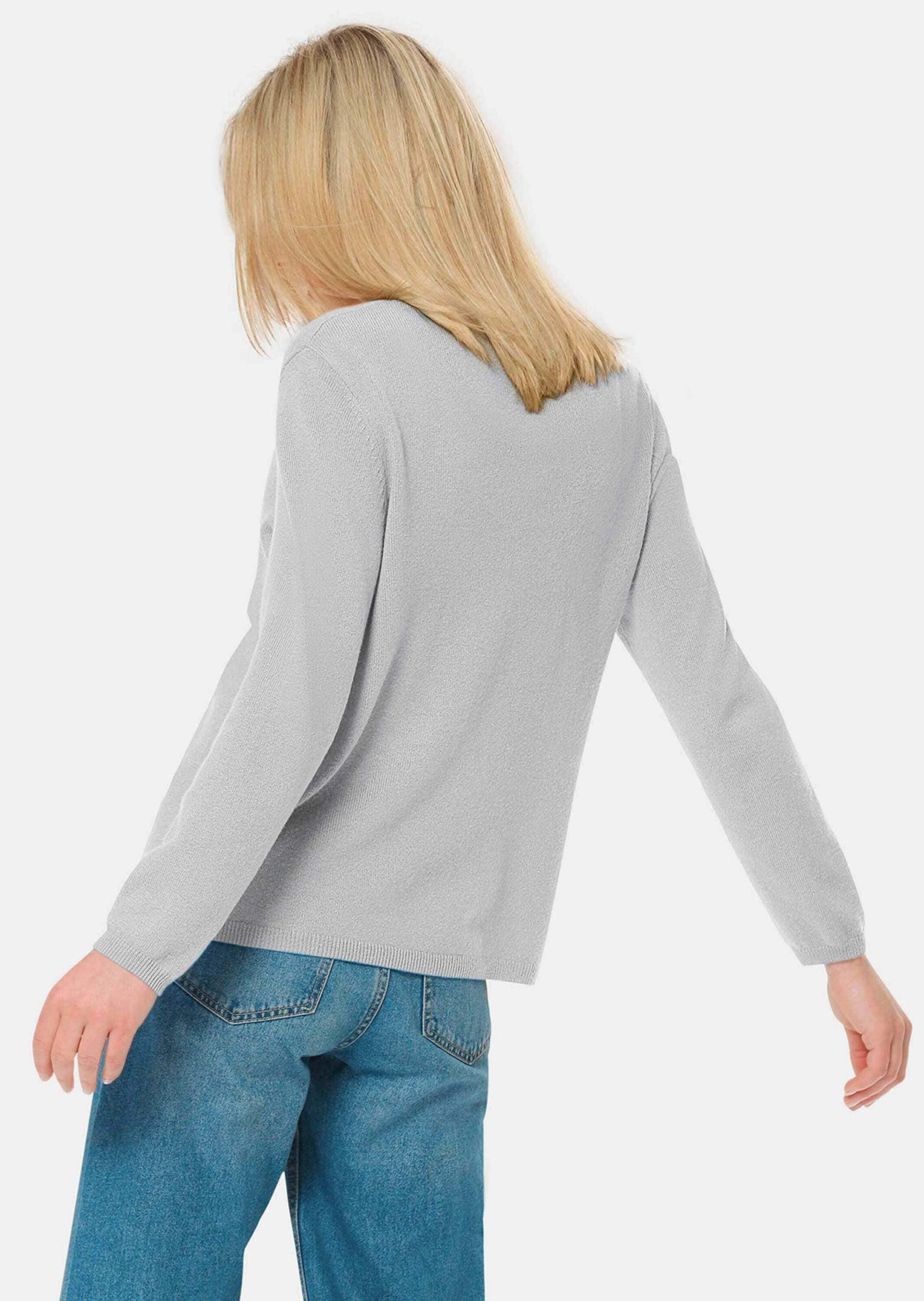 GOLDNER Strickjacke »Kurzgröße Kaschmirstrickjacke mit V-Ausschnitt«