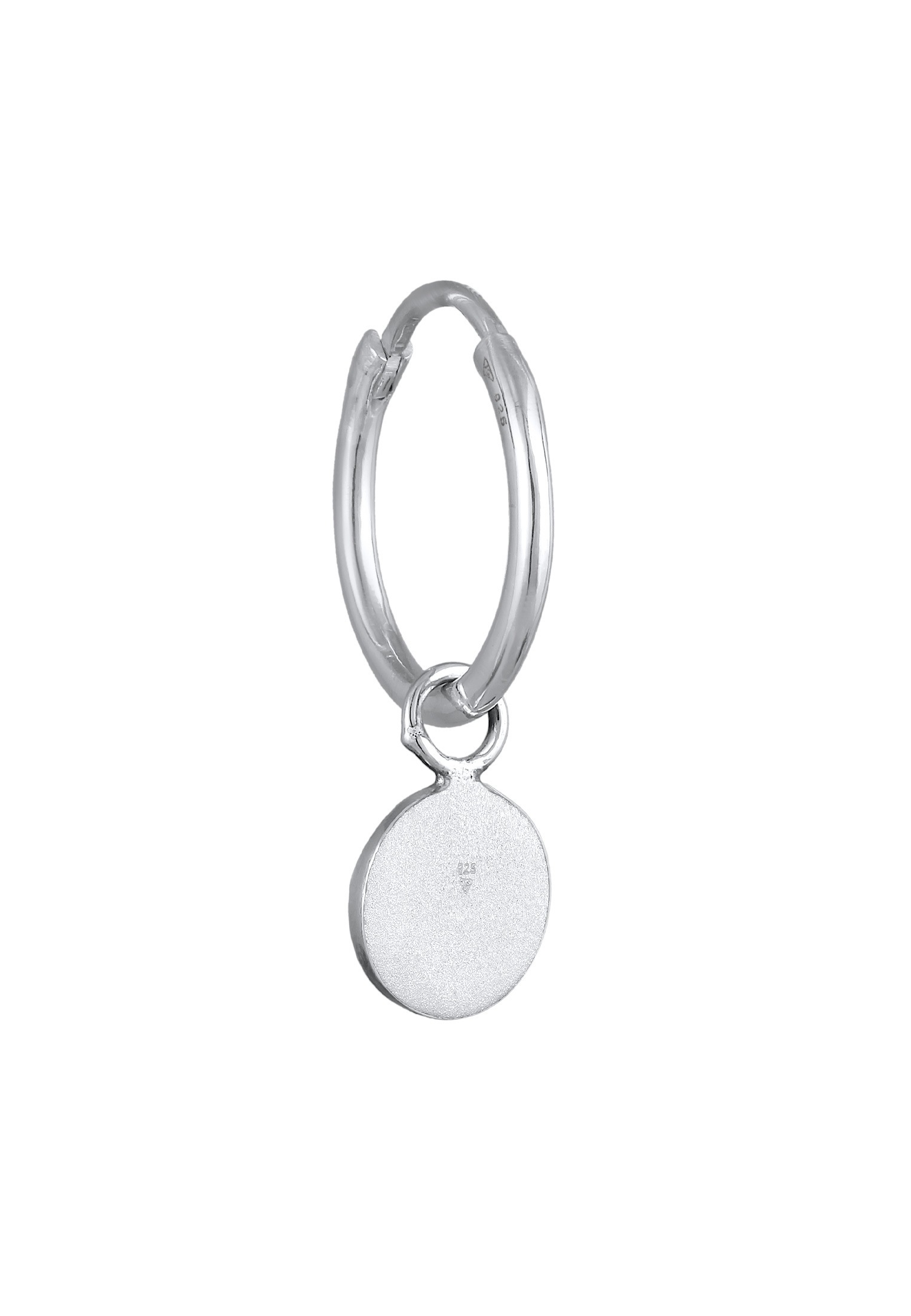 Kuzzoi Paar Creolen »Ohrringe Single Creole Plättchen Vintage 925 Silber«