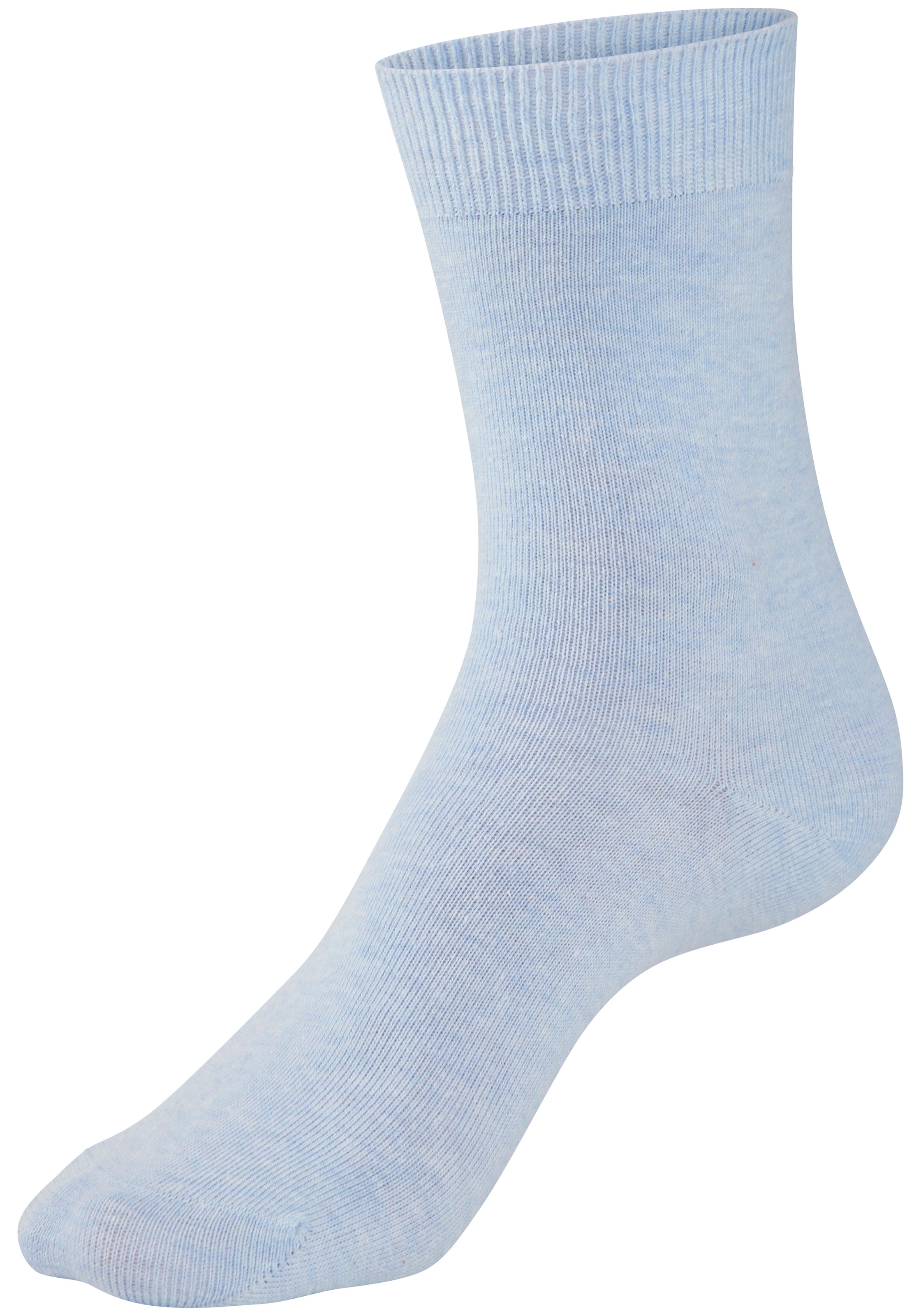 H.I.S Basicsocken »Damensocken, frische melierte Farben; casual« Packung, 20 Paar tlg. Alltagssocken in der Großpackung