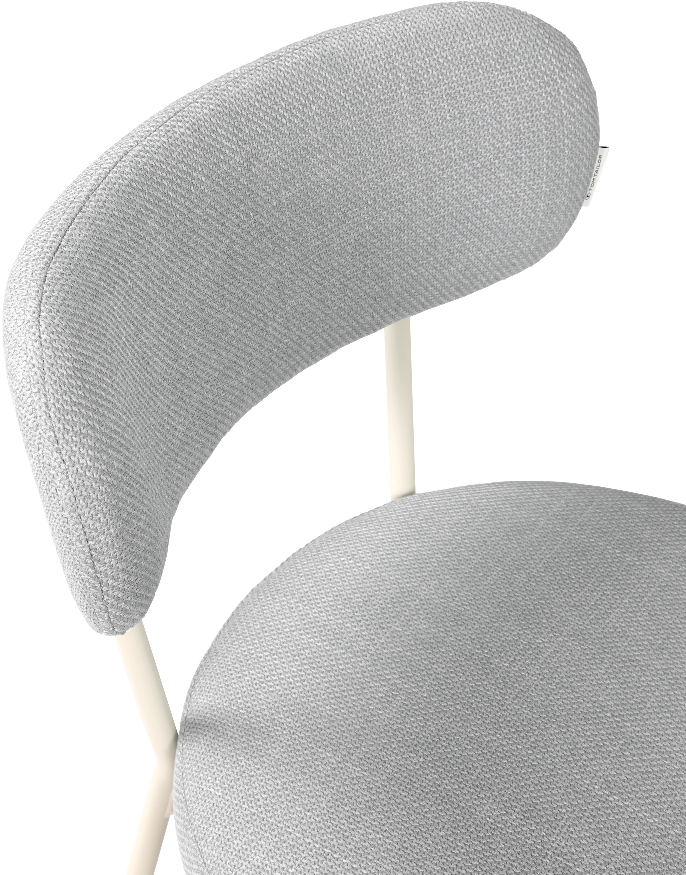 TOM TAILOR HOME 4-Fußstuhl »SOFT PAD CHAIR«, (Set), 2 St., Webstoff, Esszimmerstuhl, 4-Fußgestell, mit Rückenausschnitt