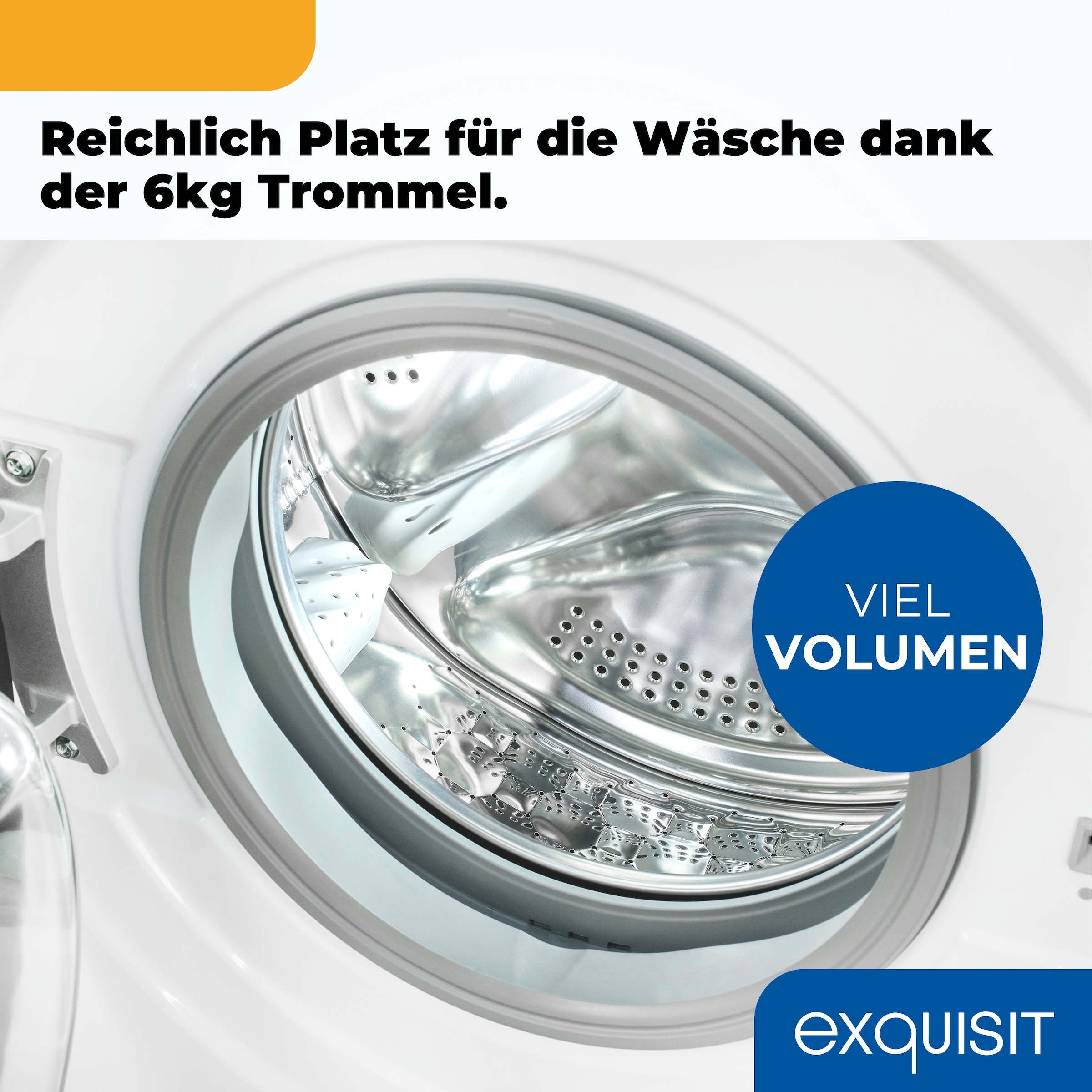 exquisit Waschmaschine »WA6312-371A weiss«