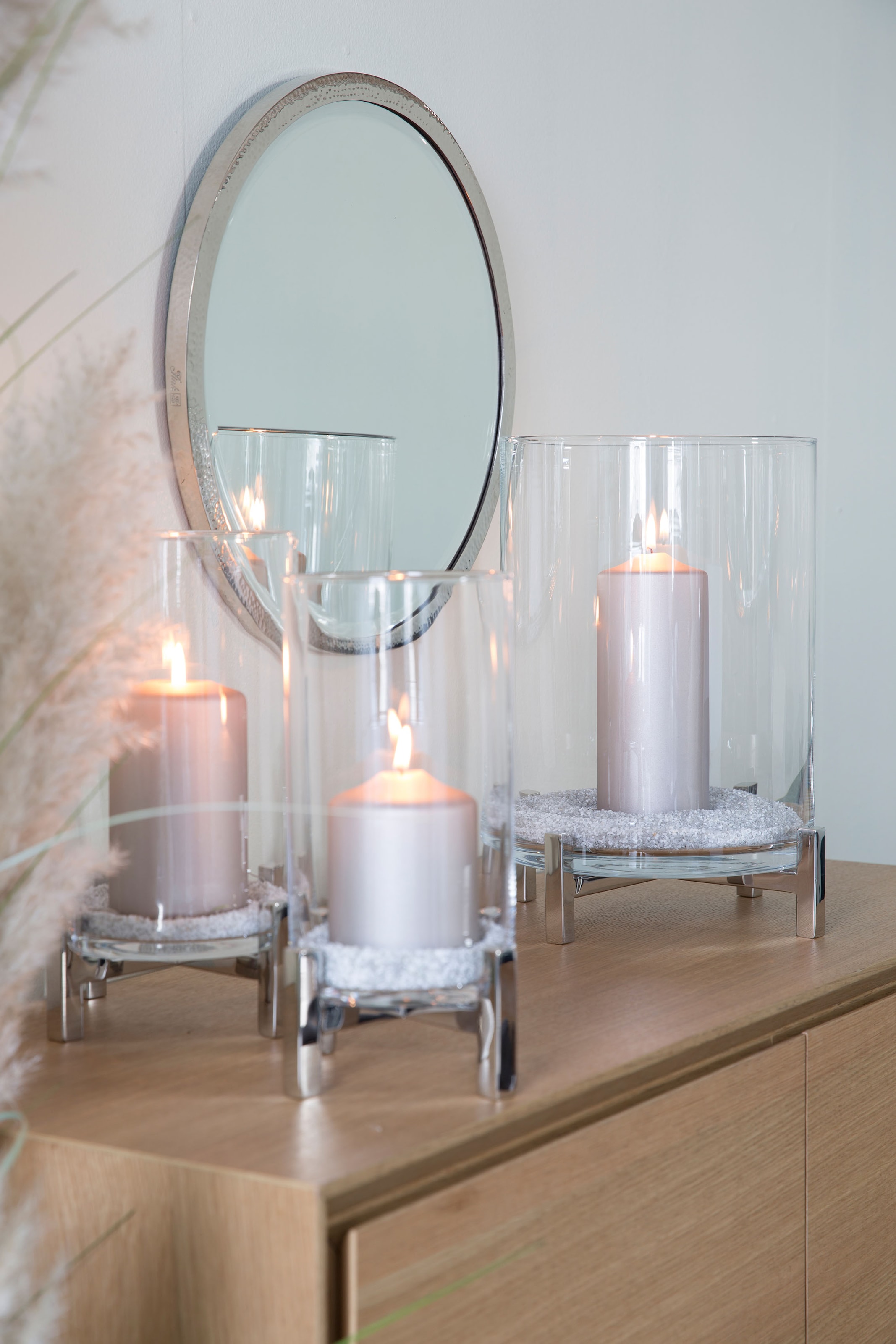 Fink Windlicht »YONO, Weihnachtsdeko«, (1 St.), aus Edelstahl und Glas