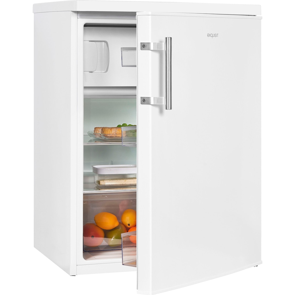 exquisit Kühlschrank, KS18-4-H-170E weiss, 85,0 cm hoch, 60,0 cm breit, 136 L Volumen, 4 Sterne Gefrieren