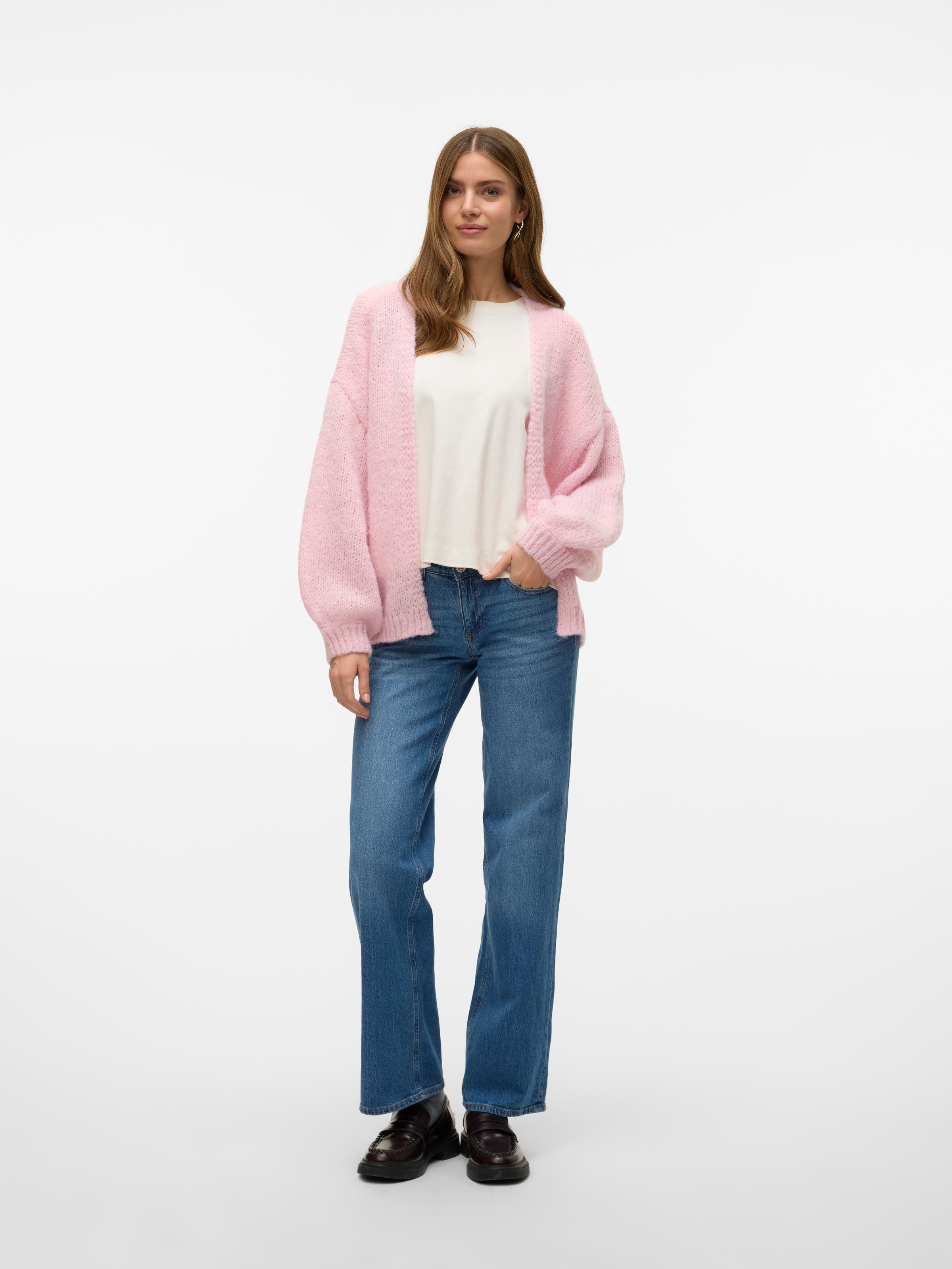 Vero Moda Strickjacke »VMMAYBE LS OPEN CARDIGAN GA REP«