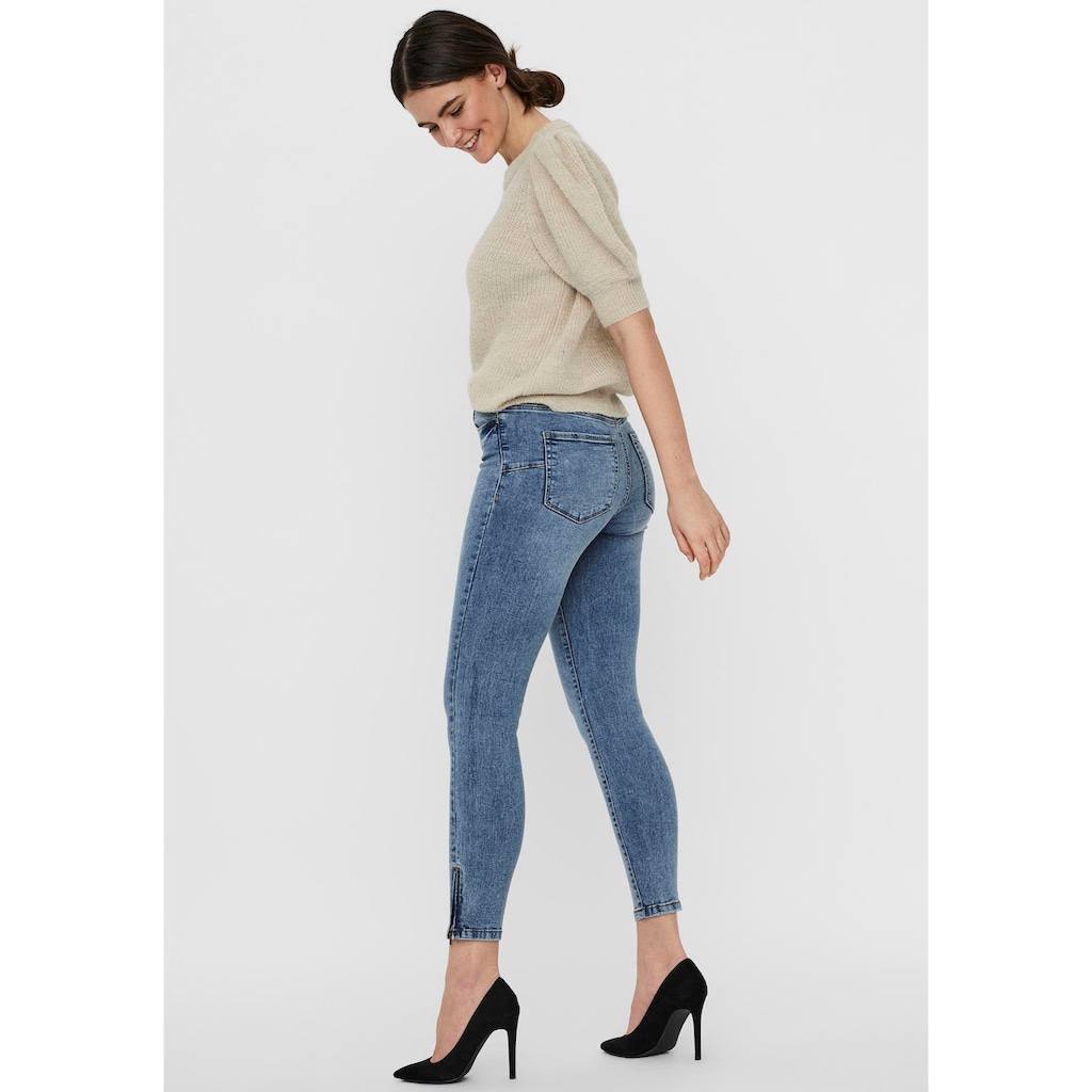 Vero Moda Skinny-fit-Jeans »VMTILDE«, mit Zipper am Saum