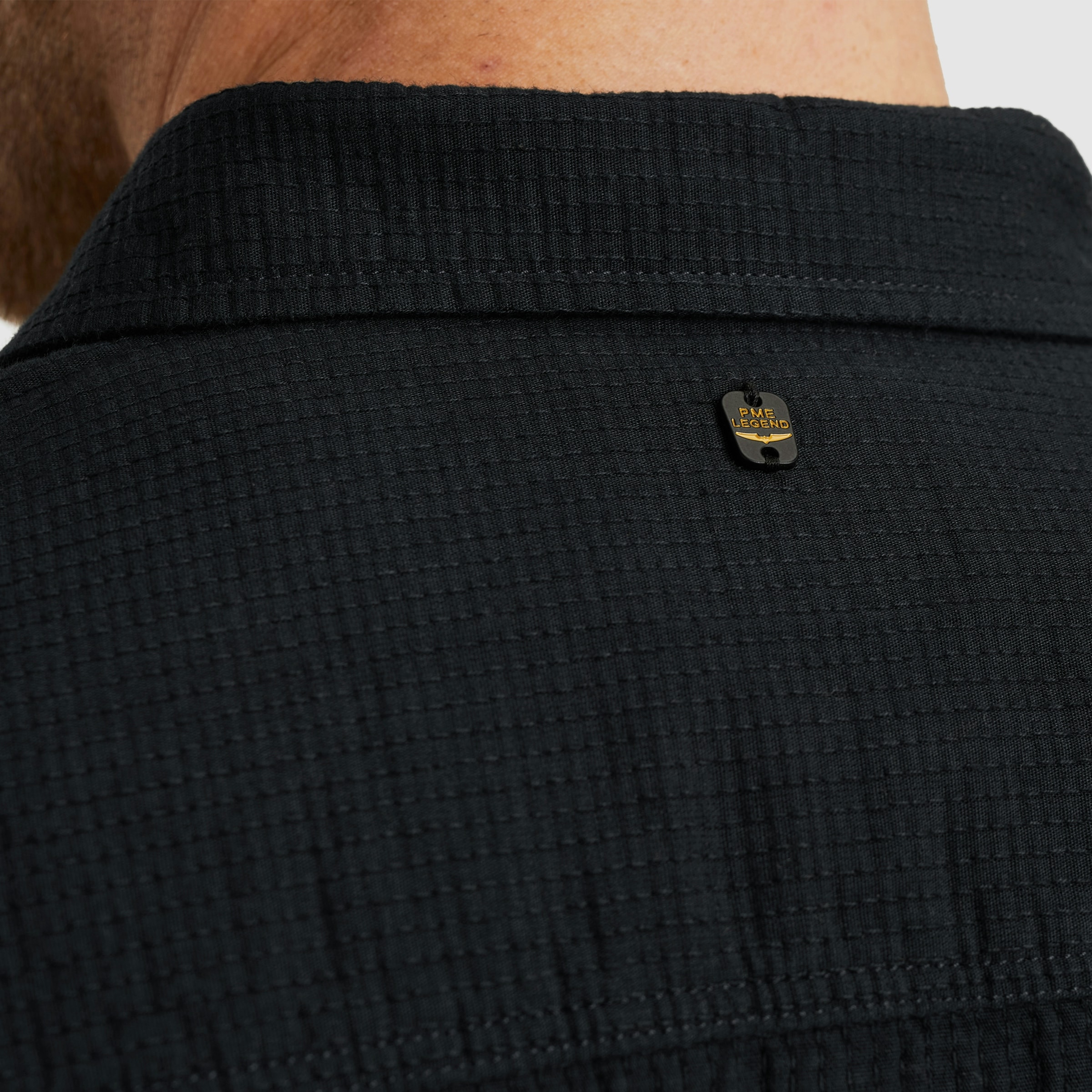 PME LEGEND Langarmhemd, mit Logo Stickerei