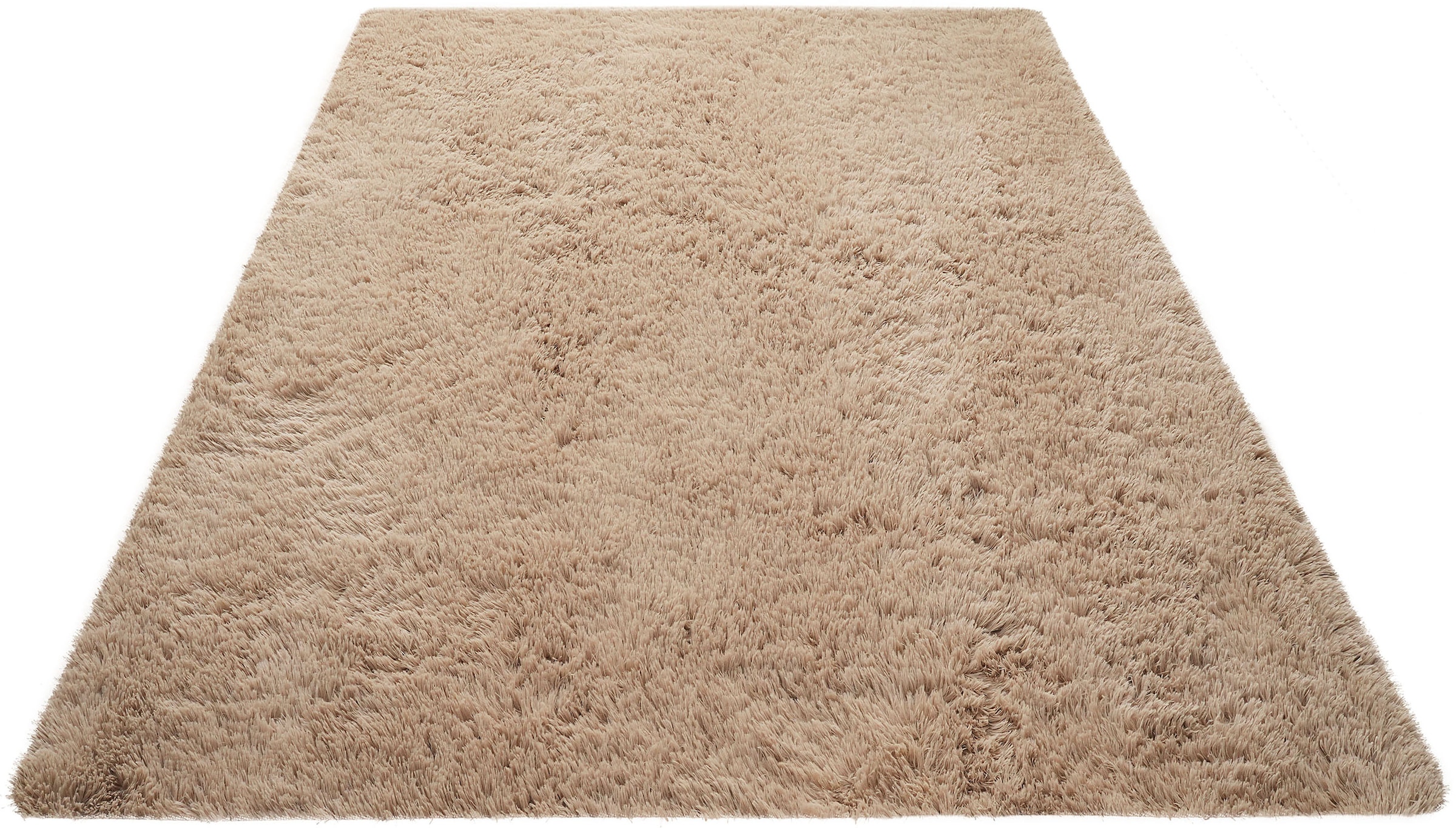 my home Hochflor-Teppich »Leava, besonders weich und kuschelig, leichter Glanz«, rechteckig, 37 mm Höhe, uni, Mikrofaser Teppiche, Wohnzimmer, Schlafzimmer, Esszimmer