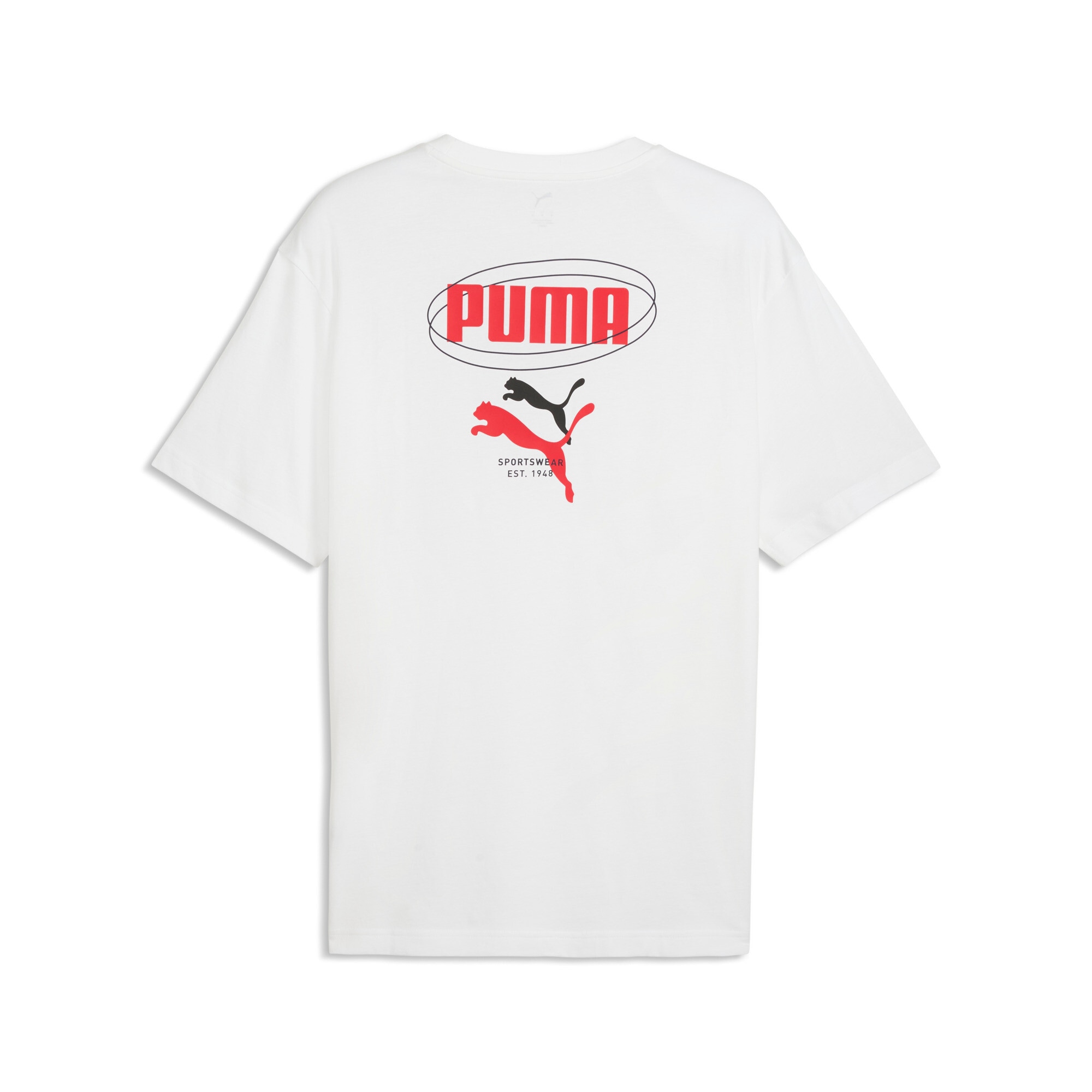 PUMA T-Shirt »ESS LOGO LAB RELAXED STORY 1 TEE« lockere Passform, Kurzarm, Rundhalsausschnitt, sportlicher Stil