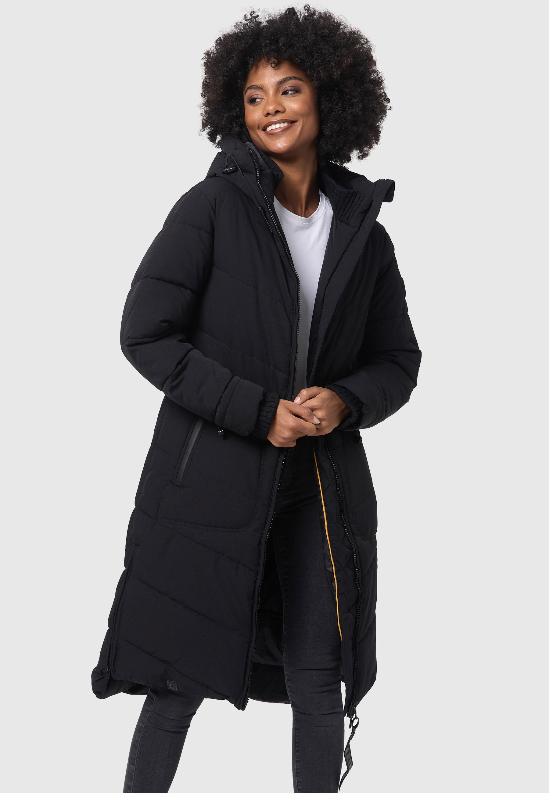 Marikoo Winterjacke »Marikoo Benikoo Damen lange Winterjacke B949«