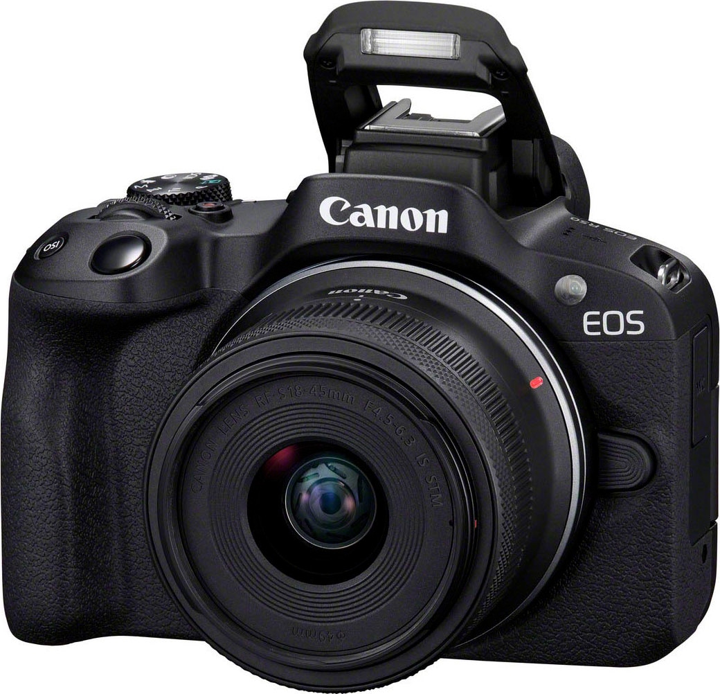 Canon Systemkamera »EOS R50 + RF-S 18-45mm F4.5-6.3 IS STM Kit«, RF-S 18-45mm  F4.5-6.3 IS STM, 24,2 MP, Bluetooth-WLAN, inkl. RF-S Objektiv 18-45 IS  kaufen bei OTTO