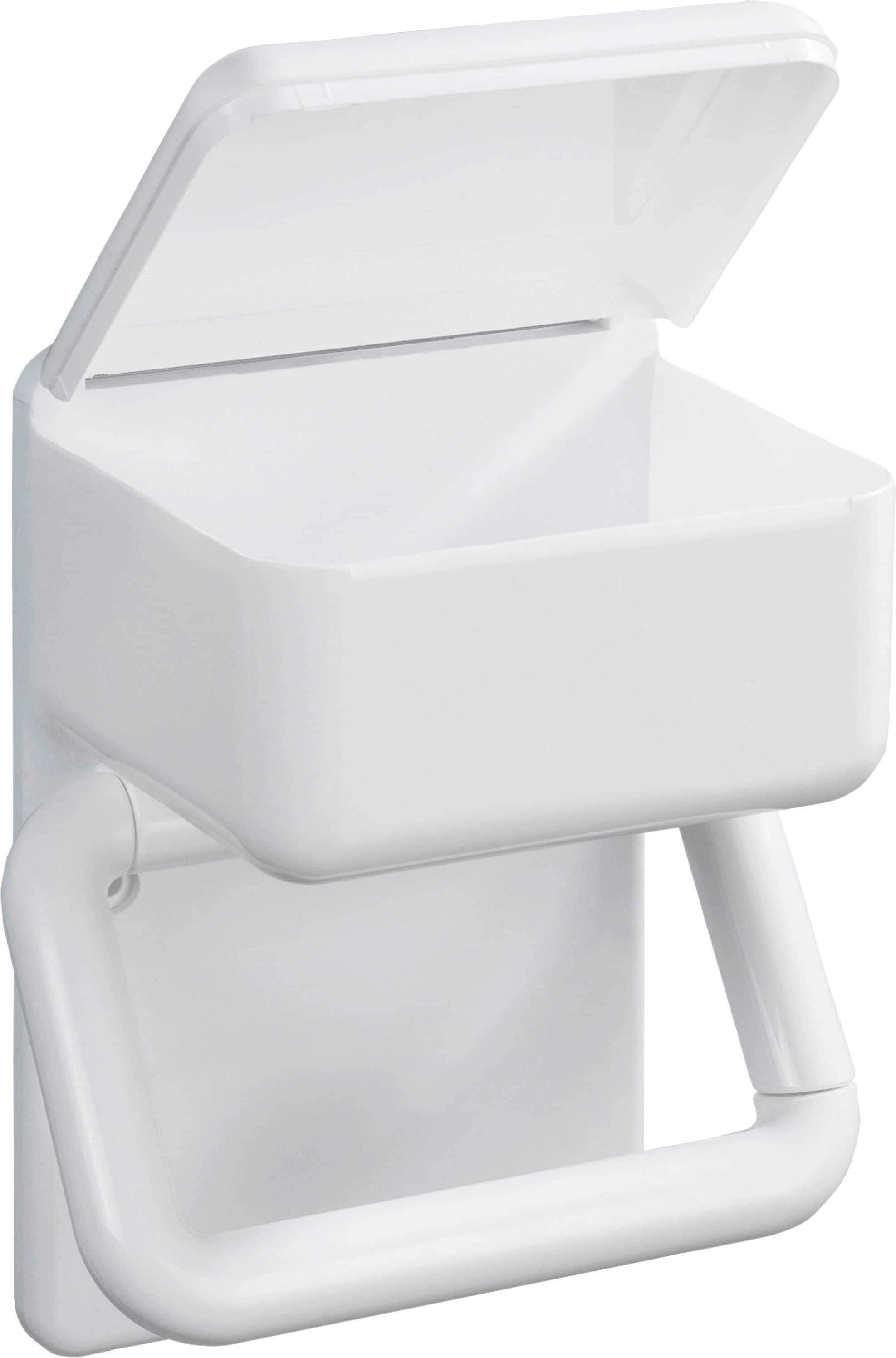 Maximex Toilettenpapierhalter »2 in 1«, mit Ablage für feuchte Toilettentücher