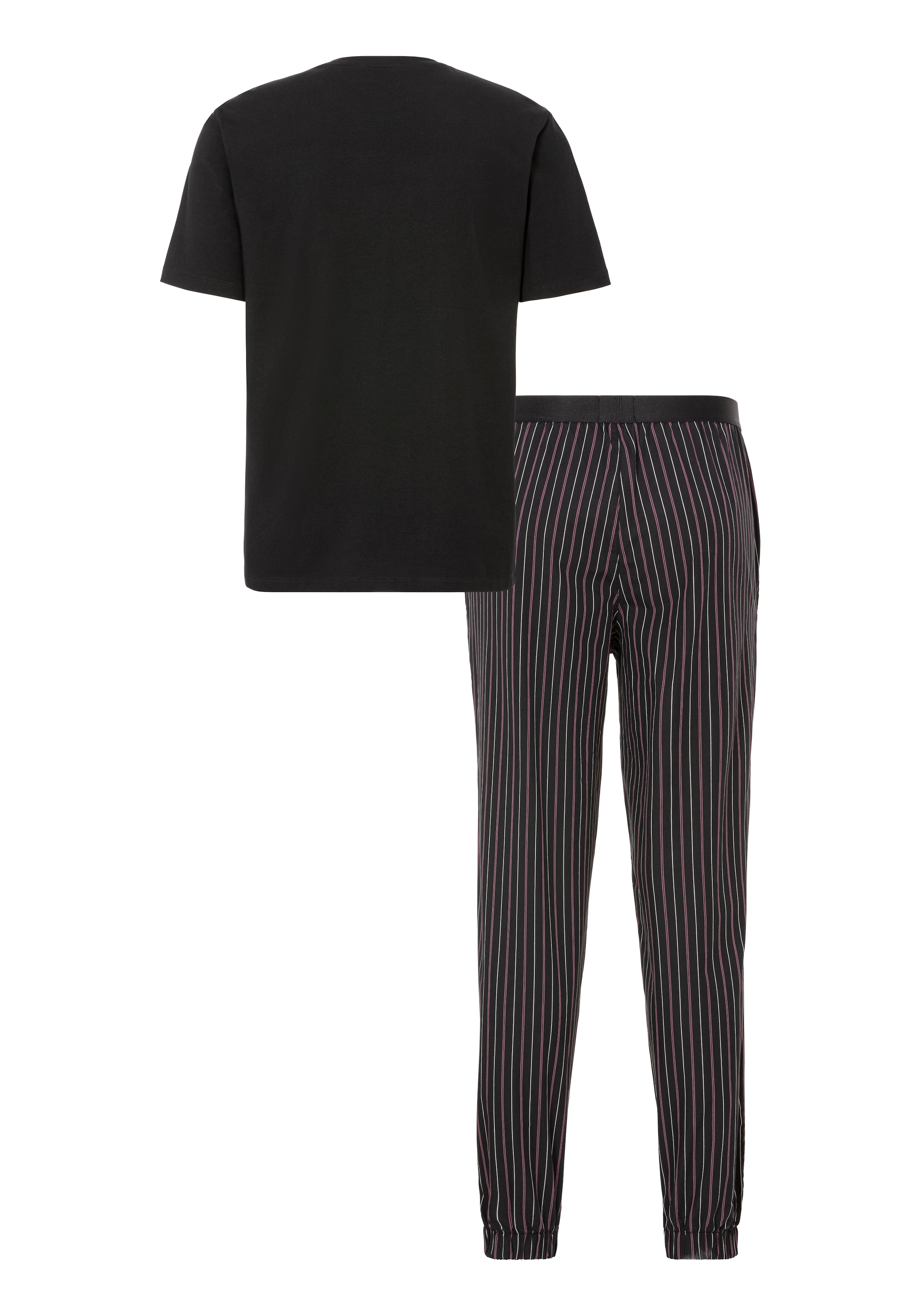 BOSS Pyjama »Easy Long Set TShirt«, (Set, 2 tlg.)