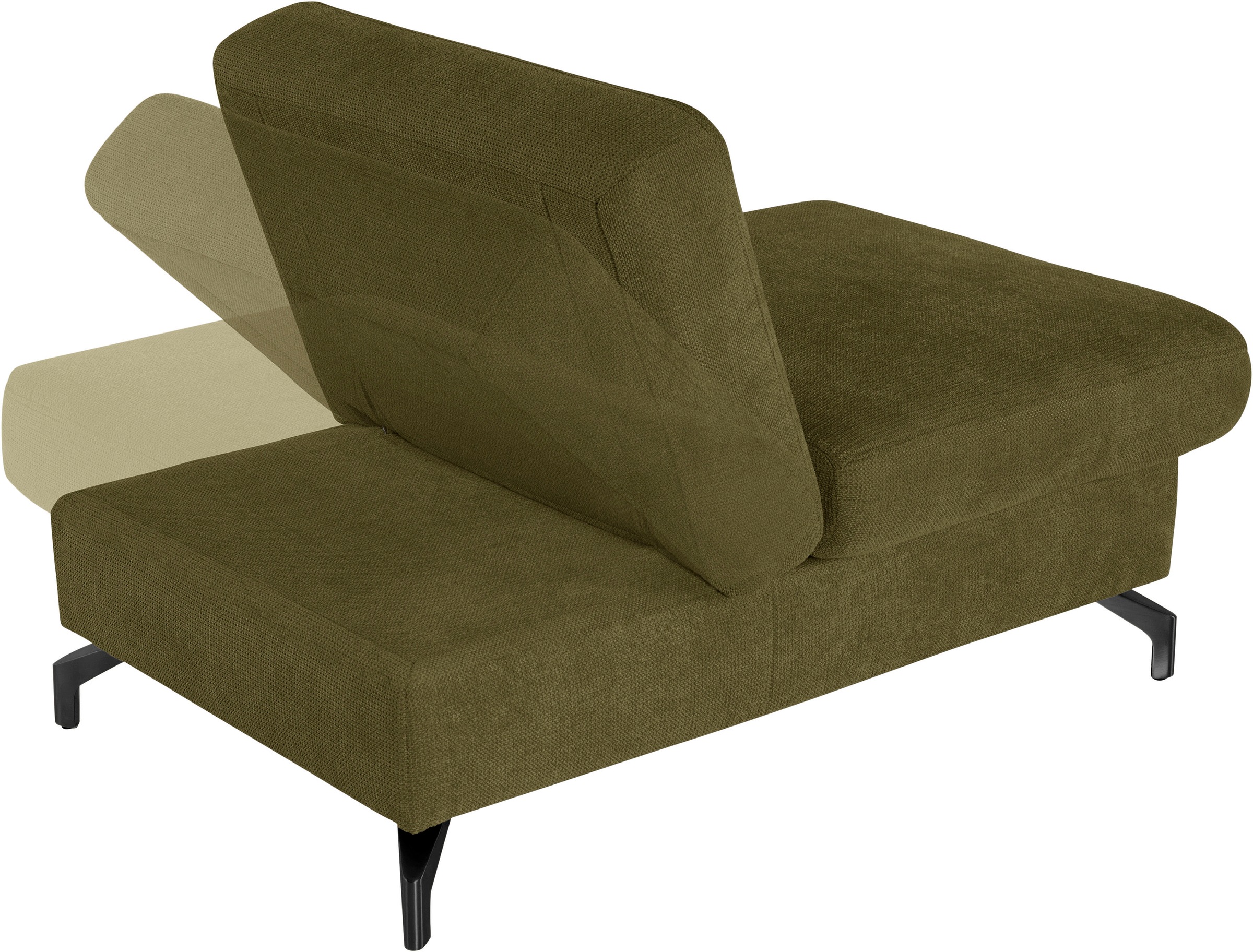 sit&more Hocker »Percy«, Fußhöhe 12 cm, mit Klappfunktion, wahlweise in 2 Fußfarben
