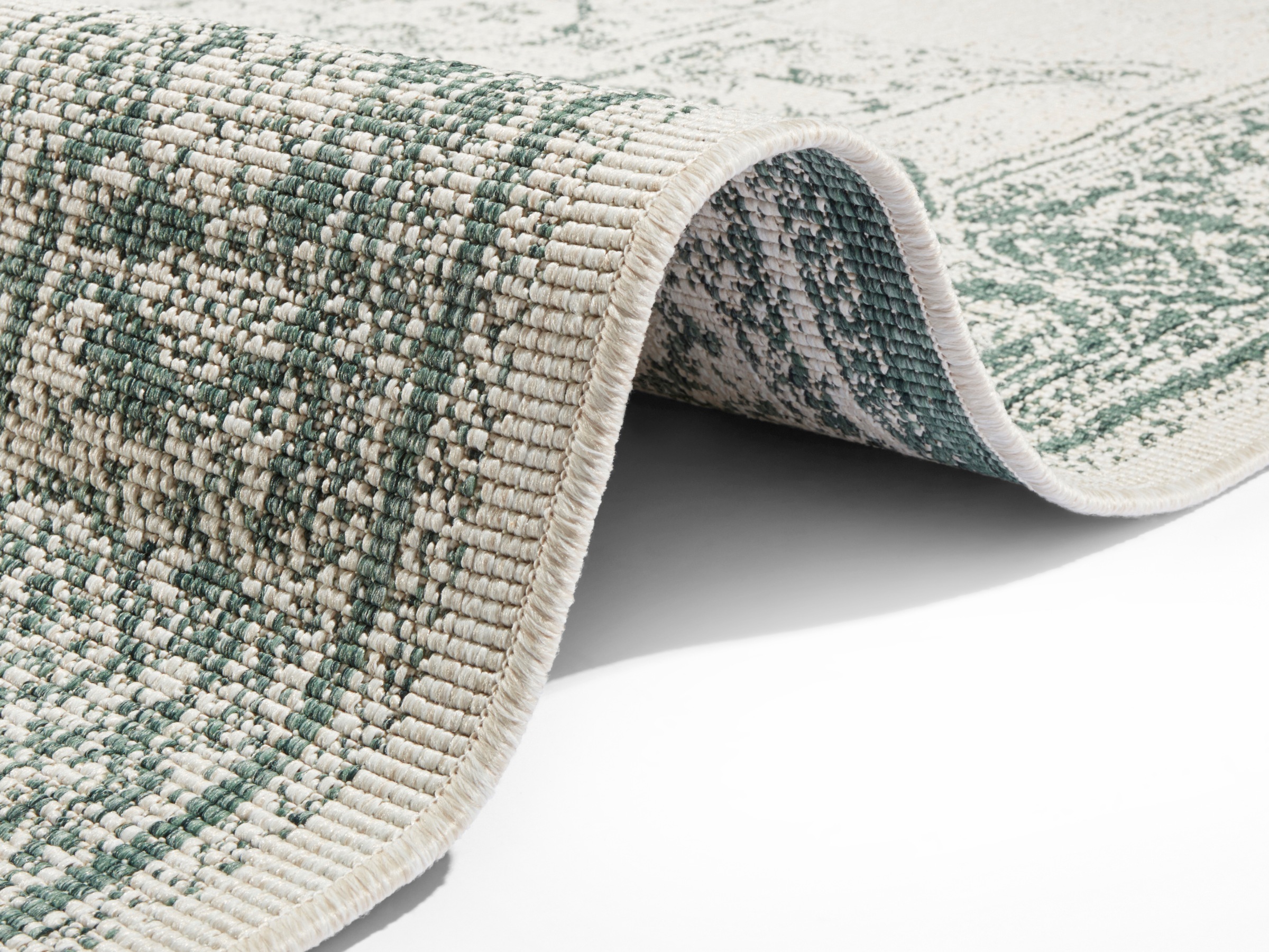 NORTHRUGS Teppich »Borbon Wendeteppich«, rechteckig, 5 mm Höhe, In-& Outdoor, Wetterfest, Balkon, Garten, Wohnzimmer, Wasserfest