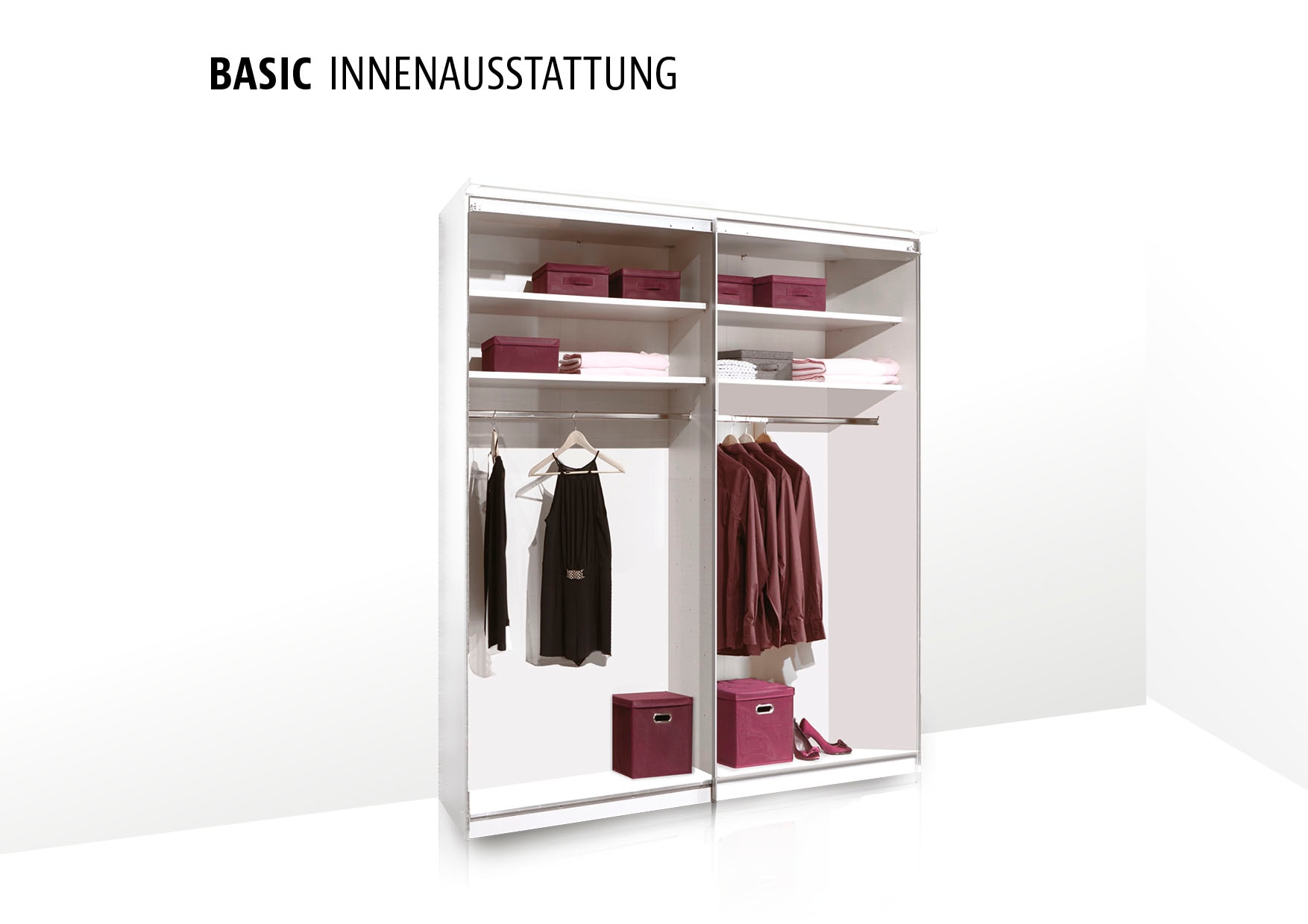 STAUD Schwebetürenschrank »Sinfonie Plus, edles Design in hochwertiger Qualität, Made in Germany« In vier verschiedenen Ausstattungsvarianten