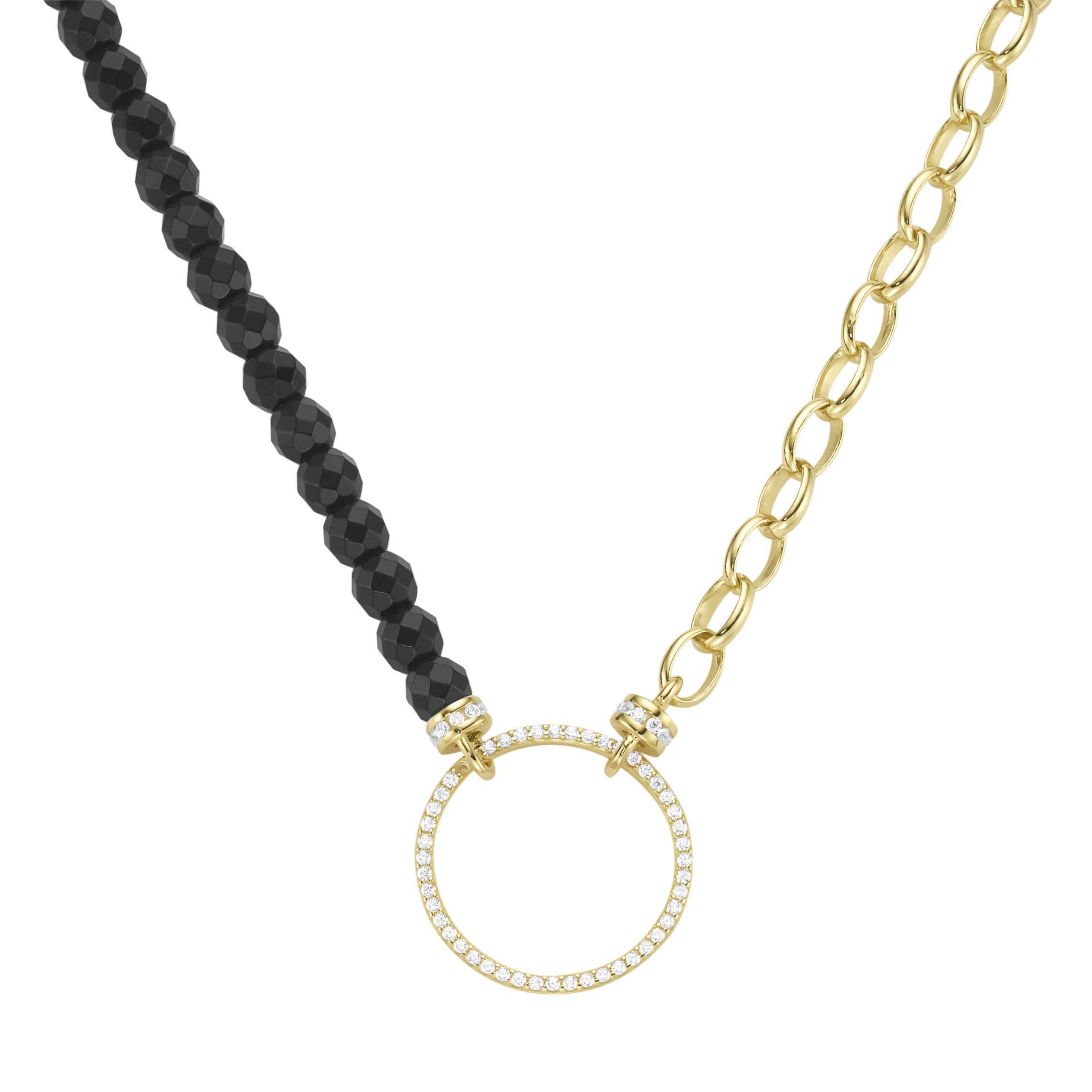 GIORGIO MARTELLO MILANO Collier »Collier mit Ziersteinen, Silber 925«