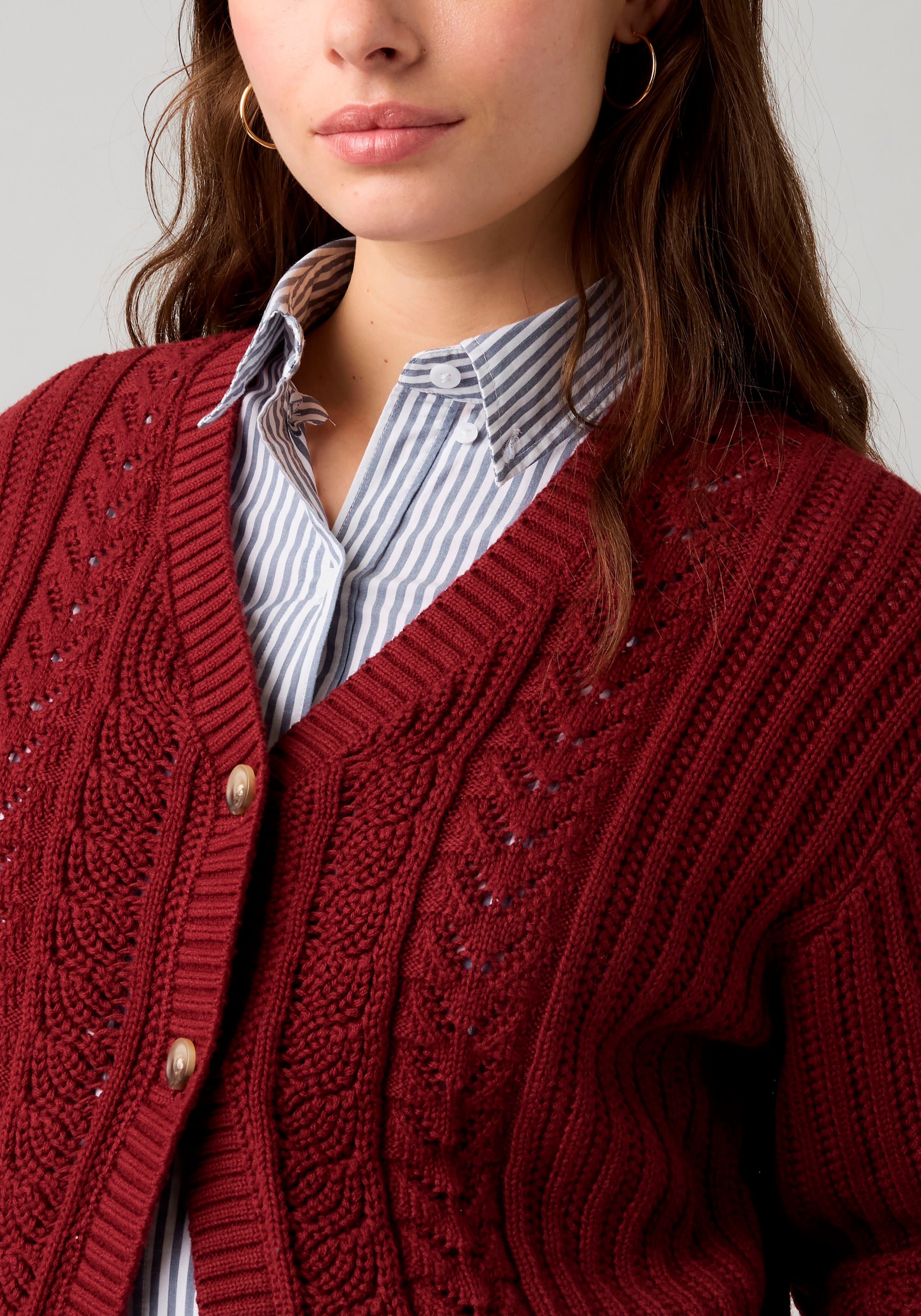Levi's® Cardigan »SNOWFLAKE CARDIGAN« gestreift, mit Knopfleiste