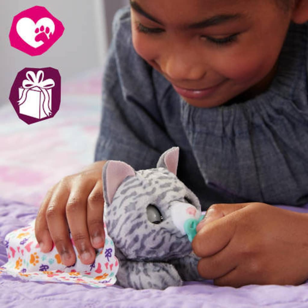 Hasbro Plüschfigur »furReal Newborns, Kätzchen grau«