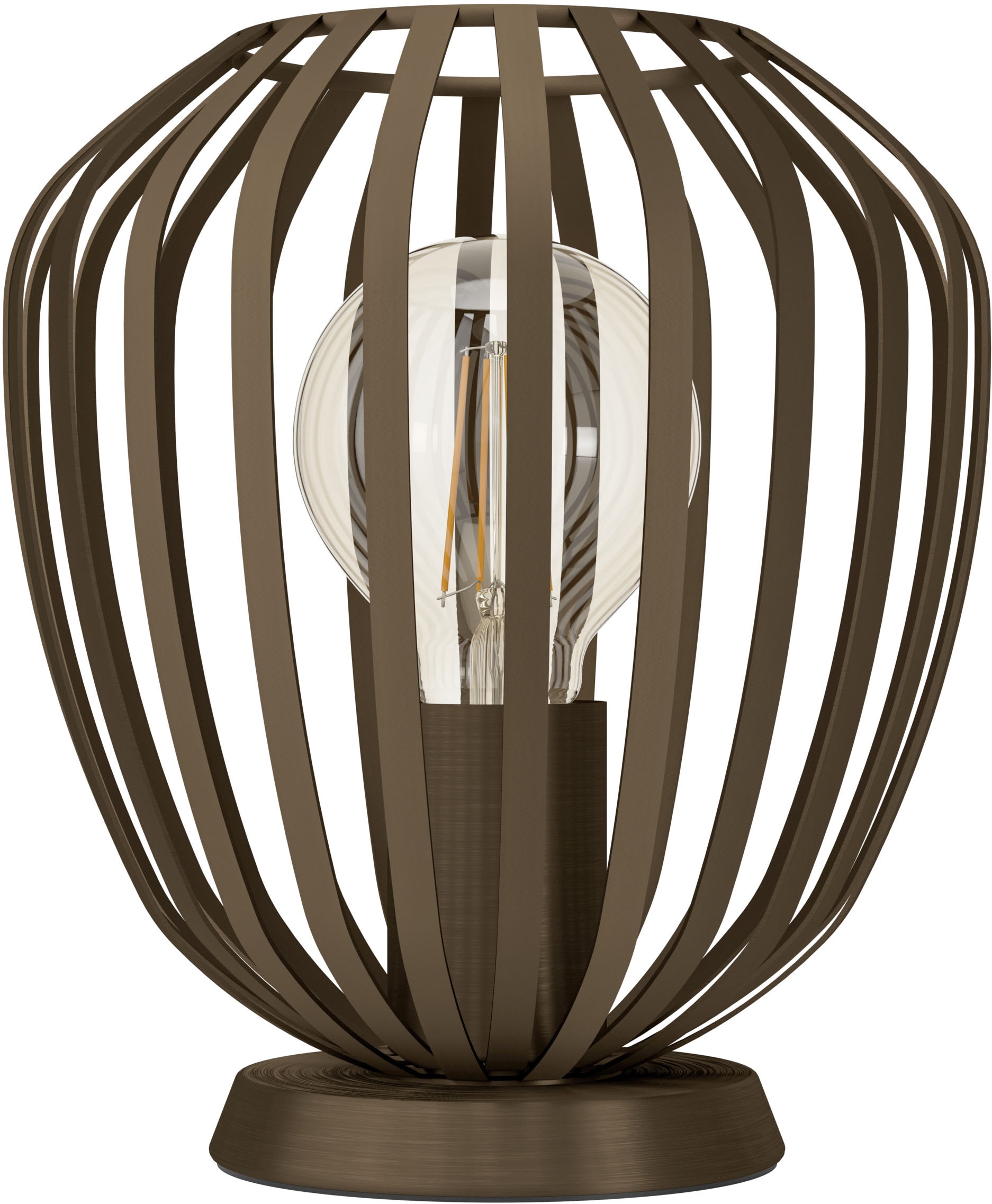 EGLO Tischleuchte »ESPINAL Tischlampe - Stahl - E27 - 1X40W - IP20« E27 1 Stk. Nachttischlampe, Schreibtischleuchte, Leselampe, H22,5 x Ø19,5 cm