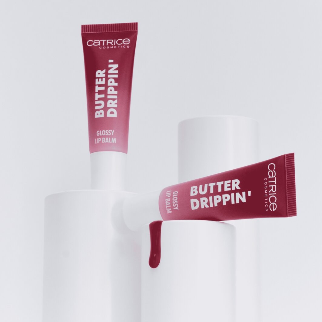 Catrice Lippenbalsam »Butter Drippin' Glossy Lip Balm« Dezenter Farbakzent, geschmeidig, hochglänzend, spendet Feuchtigkeit.