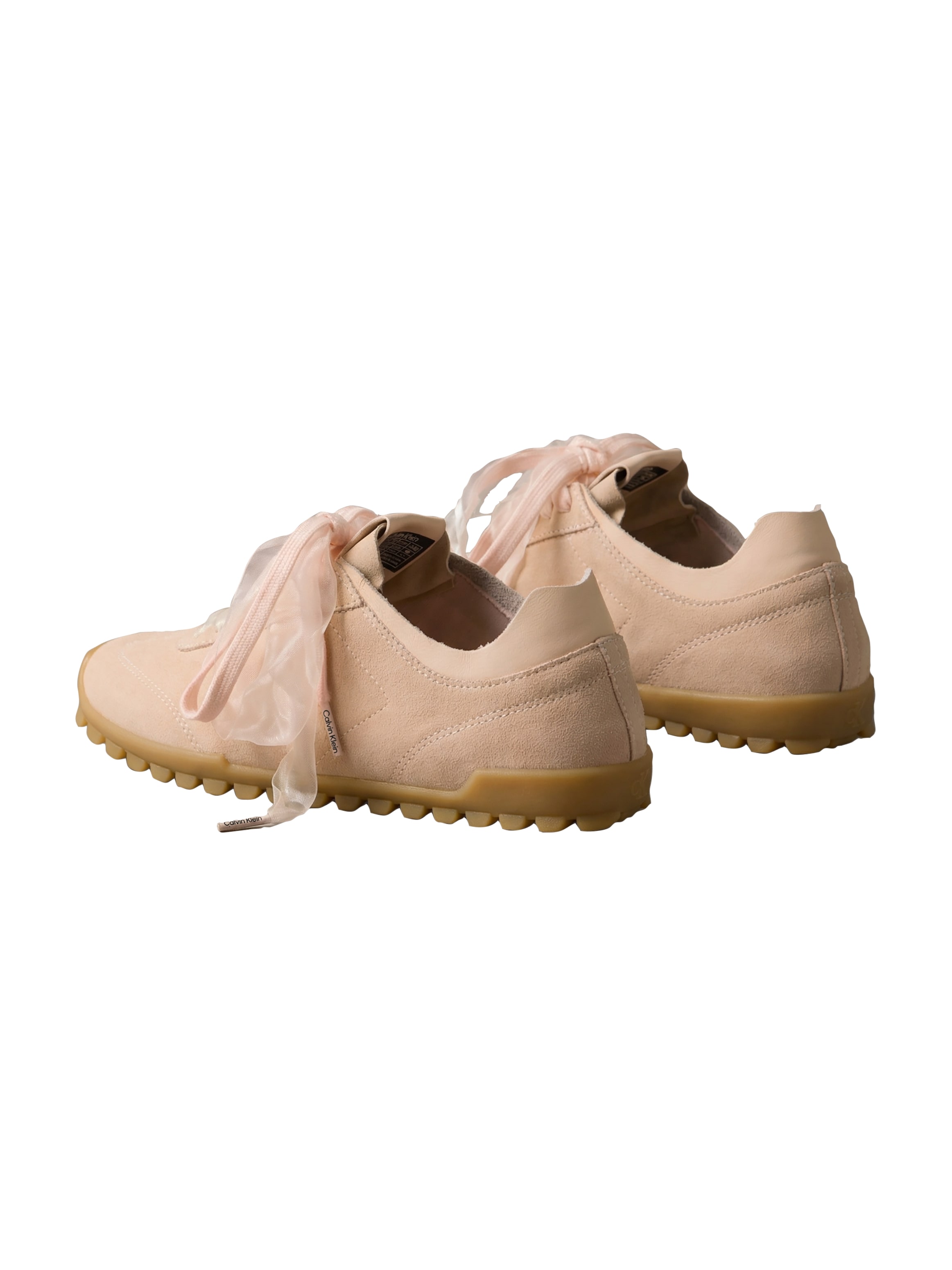 Calvin Klein Sneaker »LOW PROFILE RUN MG SUE DB LACES«  Halbschuh, Trendy-Schnürschuh, Freizeitschuh mit CK-Prägung