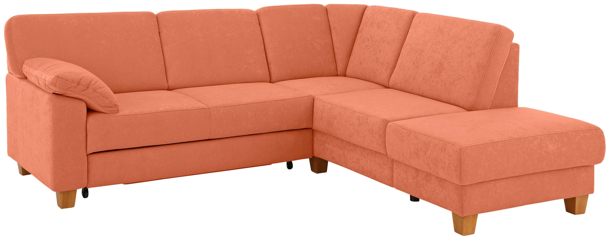 Home affaire Ecksofa »Belfort L-Form«, mit Federkern, wahlweise mit Bettfunktion und Stauraum
