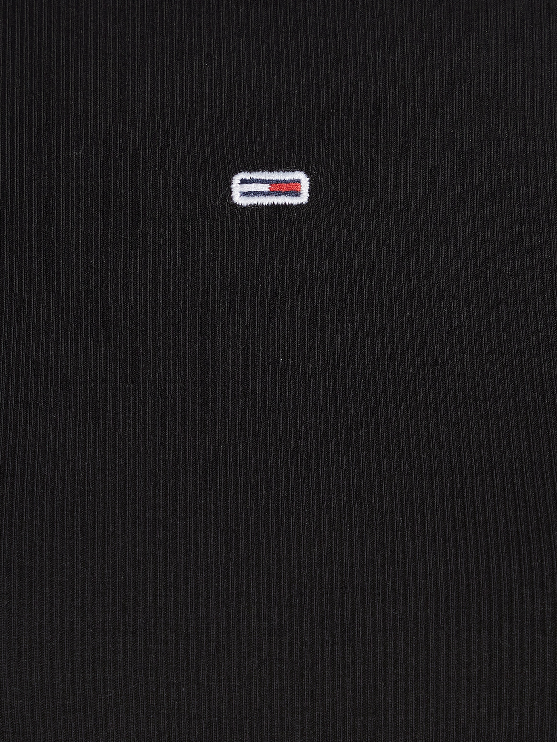 Tommy Jeans Langarmshirt »TJW SLIM ESSENTIAL RIB LS«, mit Logostickerei