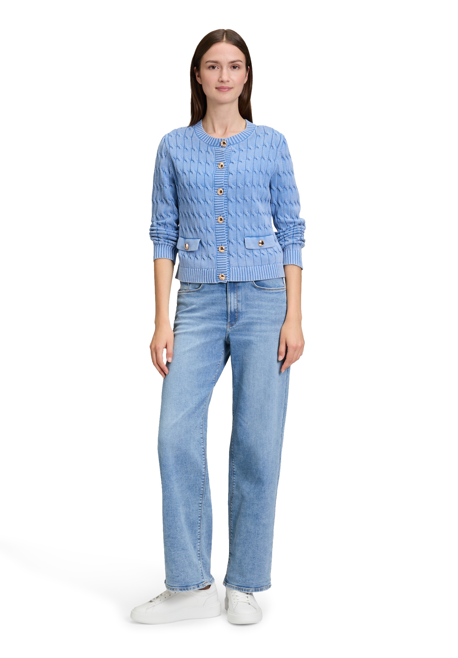 Betty&Co Taillenhose »High Waisted-Jeans mit weitem Bein«