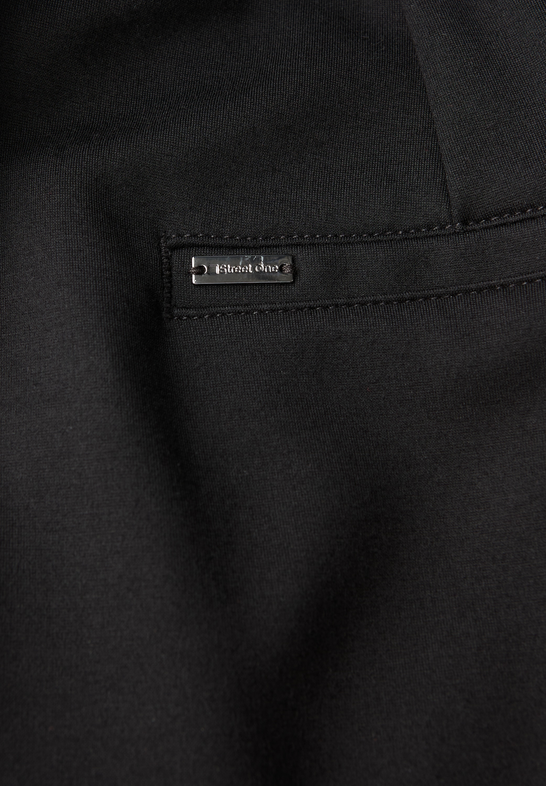 STREET ONE Stoffhose  mit Galonstreifen und aus Viskose mit Elasthan