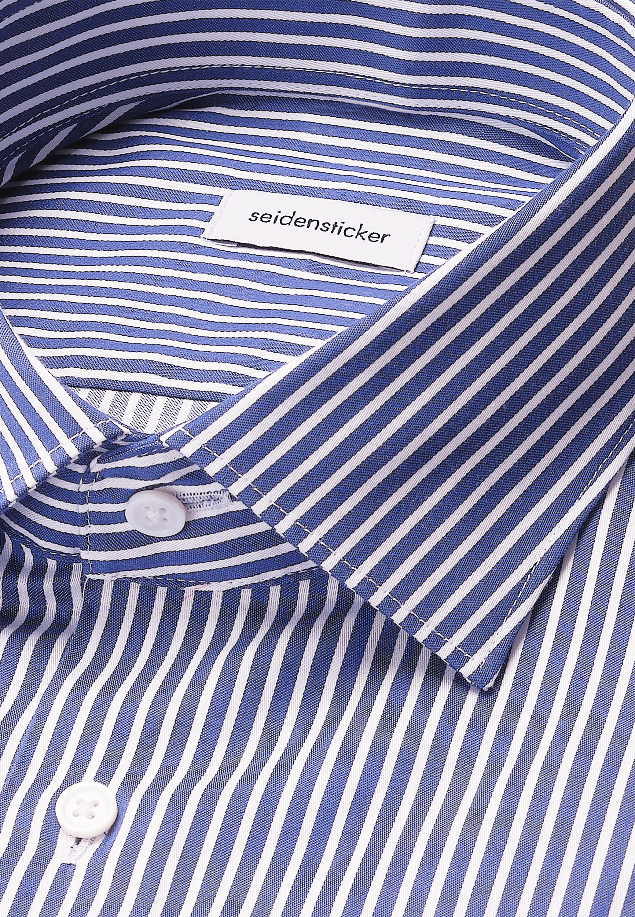 seidensticker Businesshemd »Schwarze Rose«, Slim 1/1 Kentkragen Gestreift