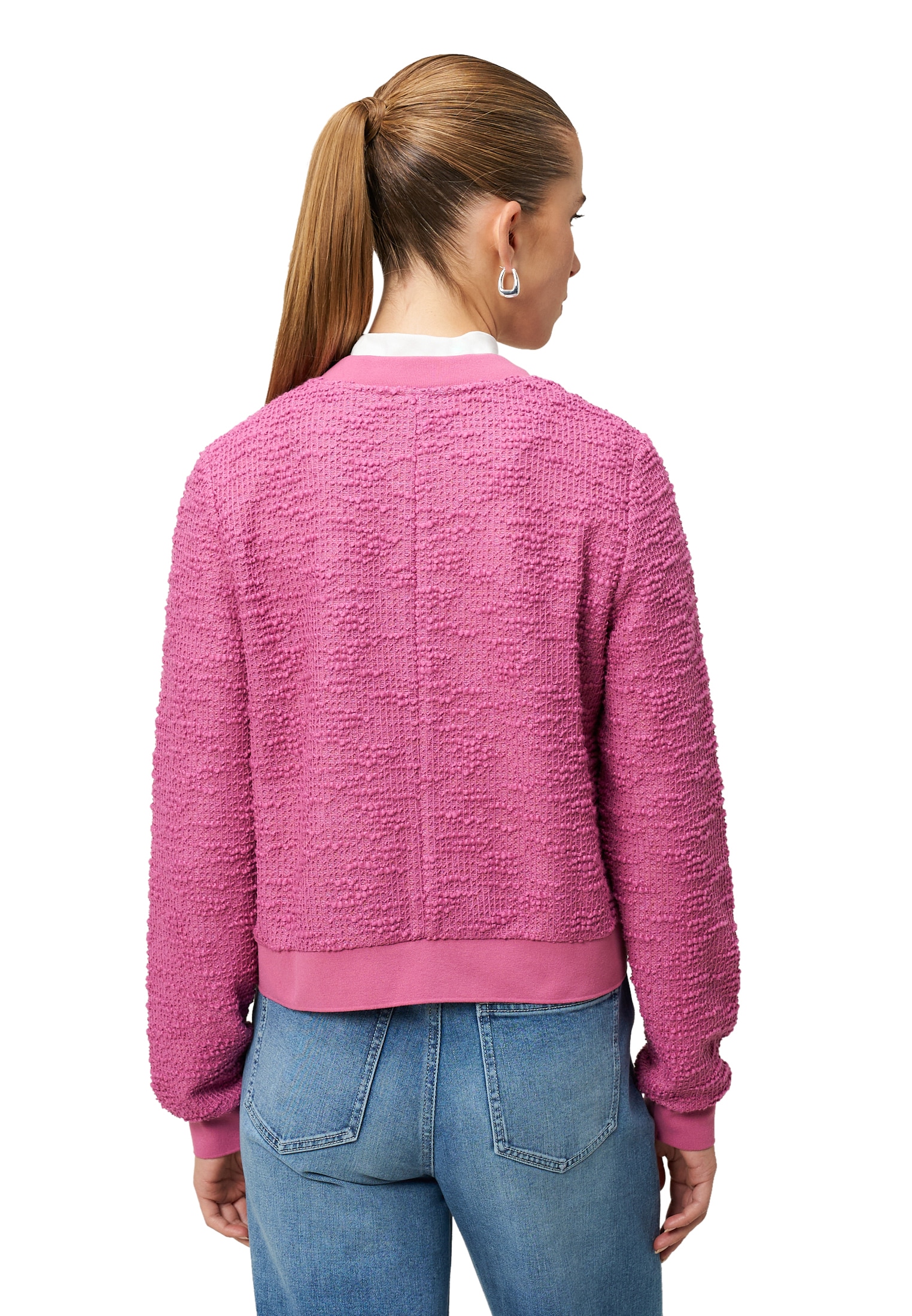 Zero Jackenblazer »Boucè Jacke mit Reißverschluss«