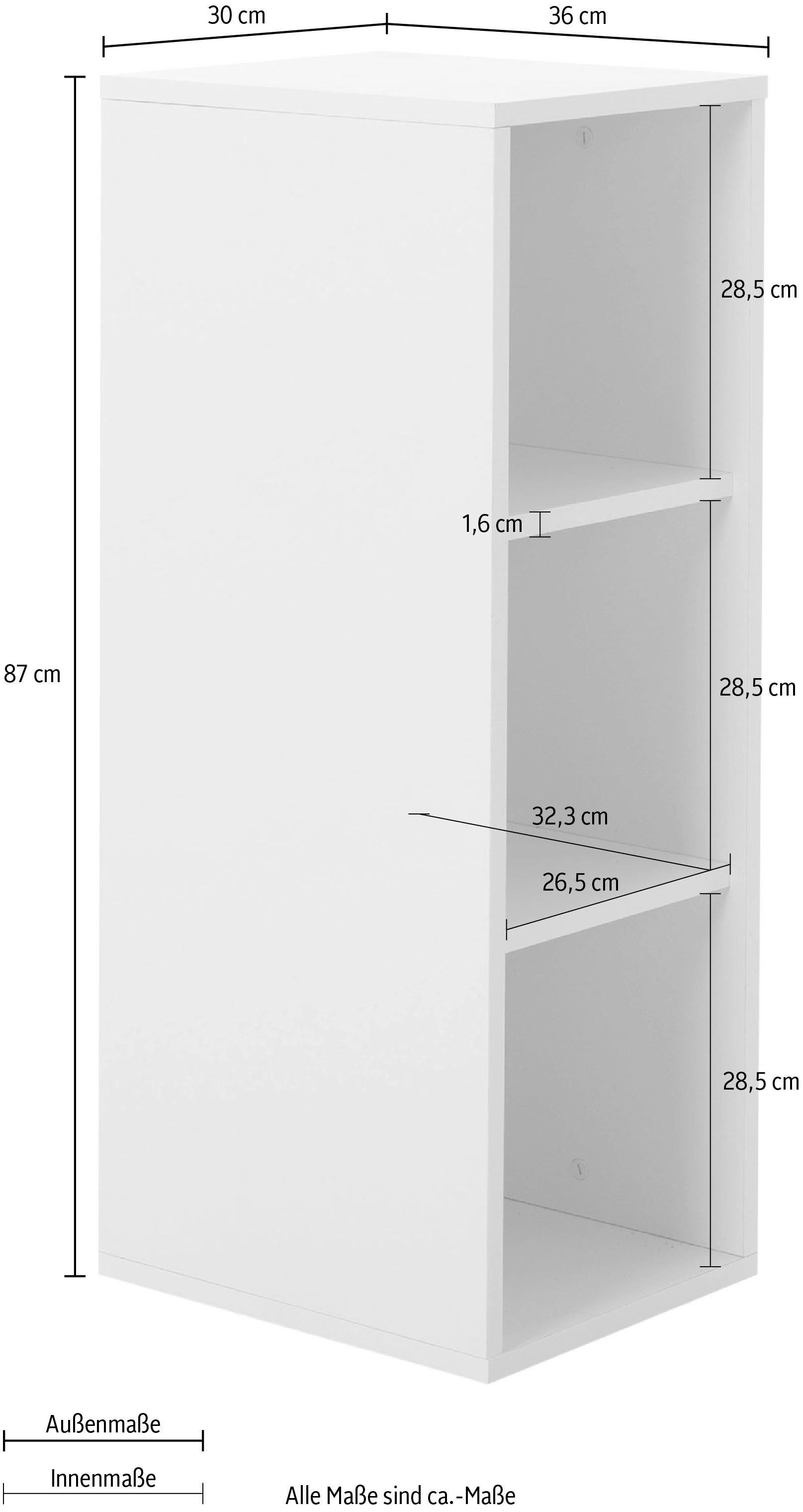 Gami Bücherregal »BASILE Bücherregal« 1 Stk. tlg. Eine praktische Ergänzung für zusätzlichen Stauraum