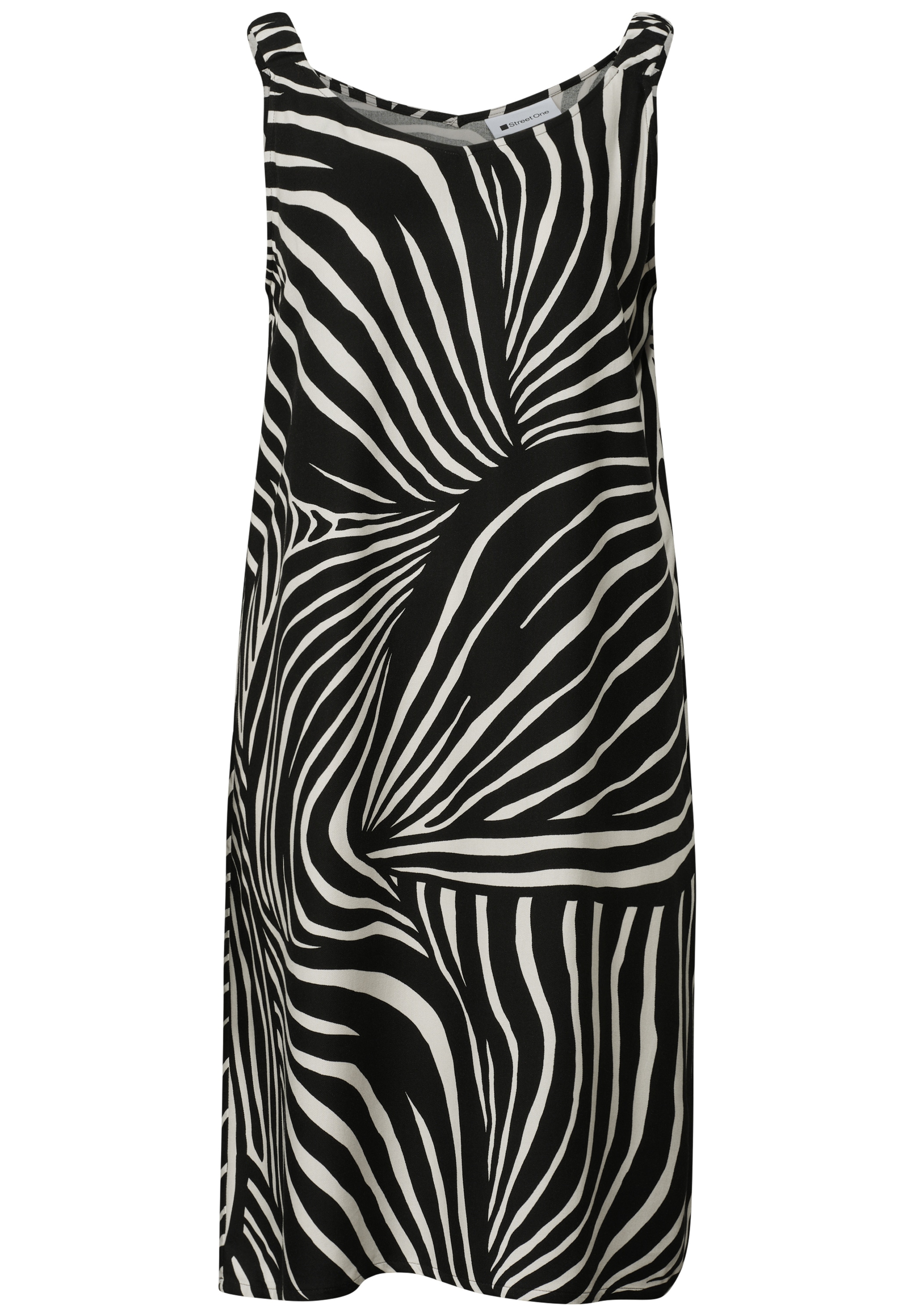 STREET ONE Druckkleid Ohne Taschen Sommerkleid mit Allover-Print