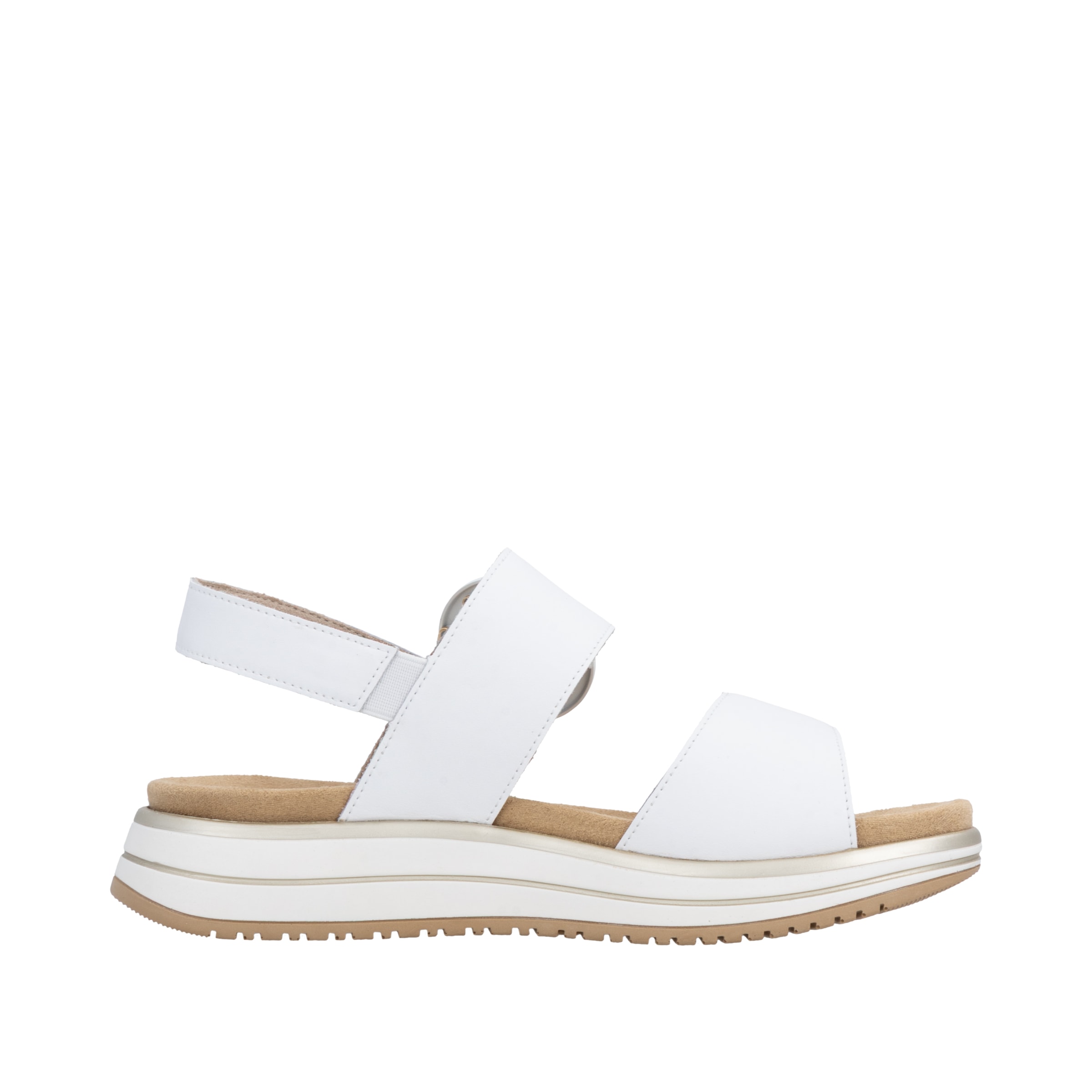 Remonte Plateausandale  Sommerschuh, Sandalette mit Softfußbett und zwei Klettverschlüssen