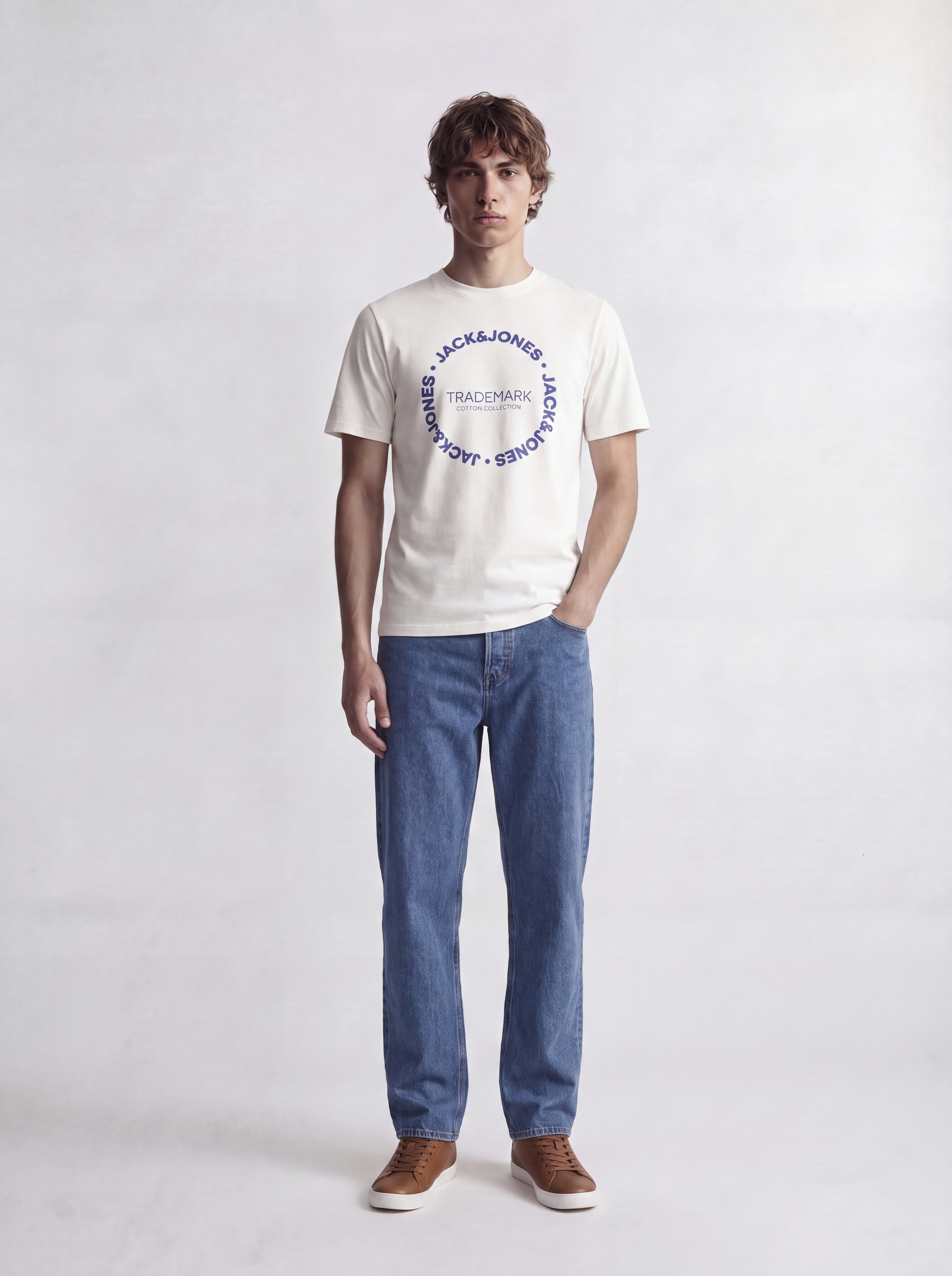 Jack & Jones T-Shirt »JJBENSON TEE SS CREW NECK« Baumwolle, regular fit