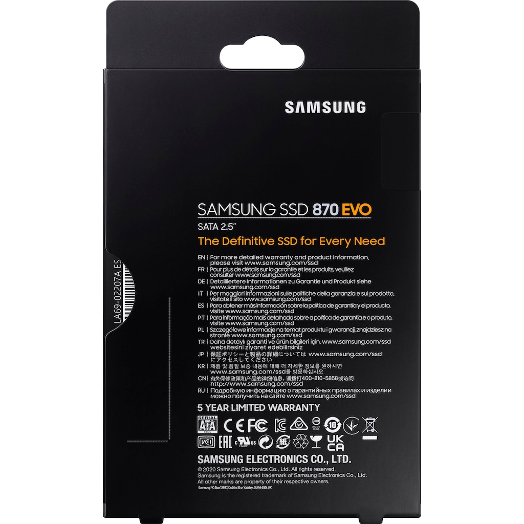 Samsung interne SSD »870 EVO«, 2,5 Zoll, Anschluss SATA III