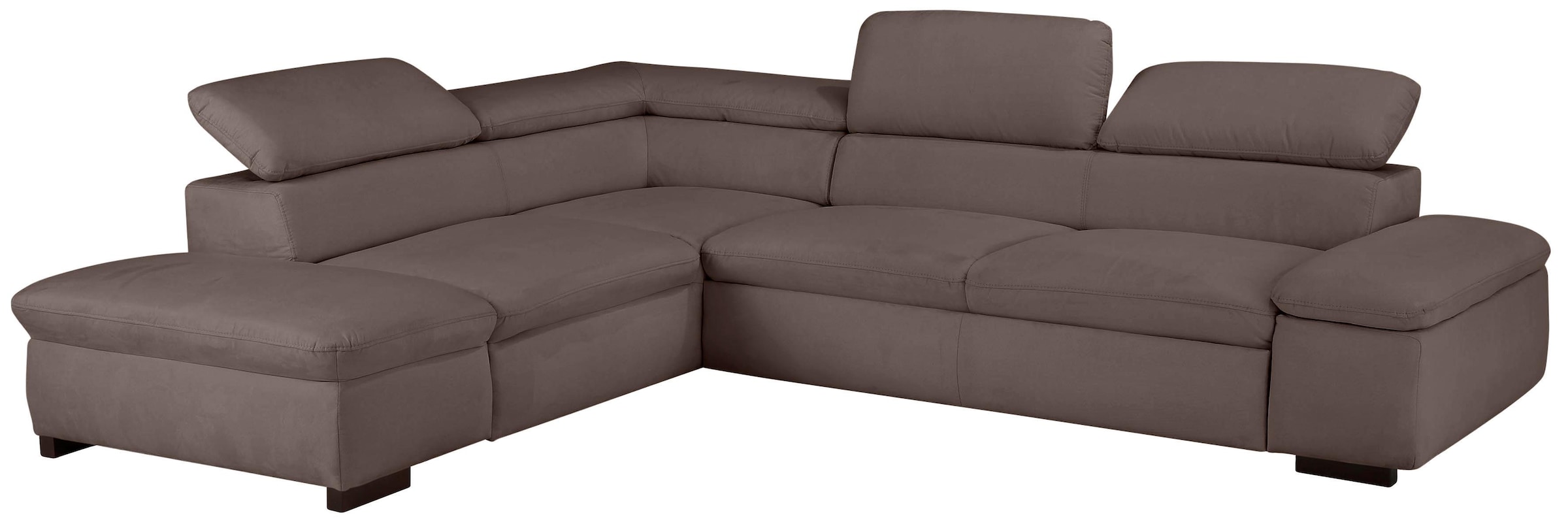 Home affaire Ecksofa »Alberto L-Form«, mit Kopfteilverstellung, wahlweise mit Bettfunktion