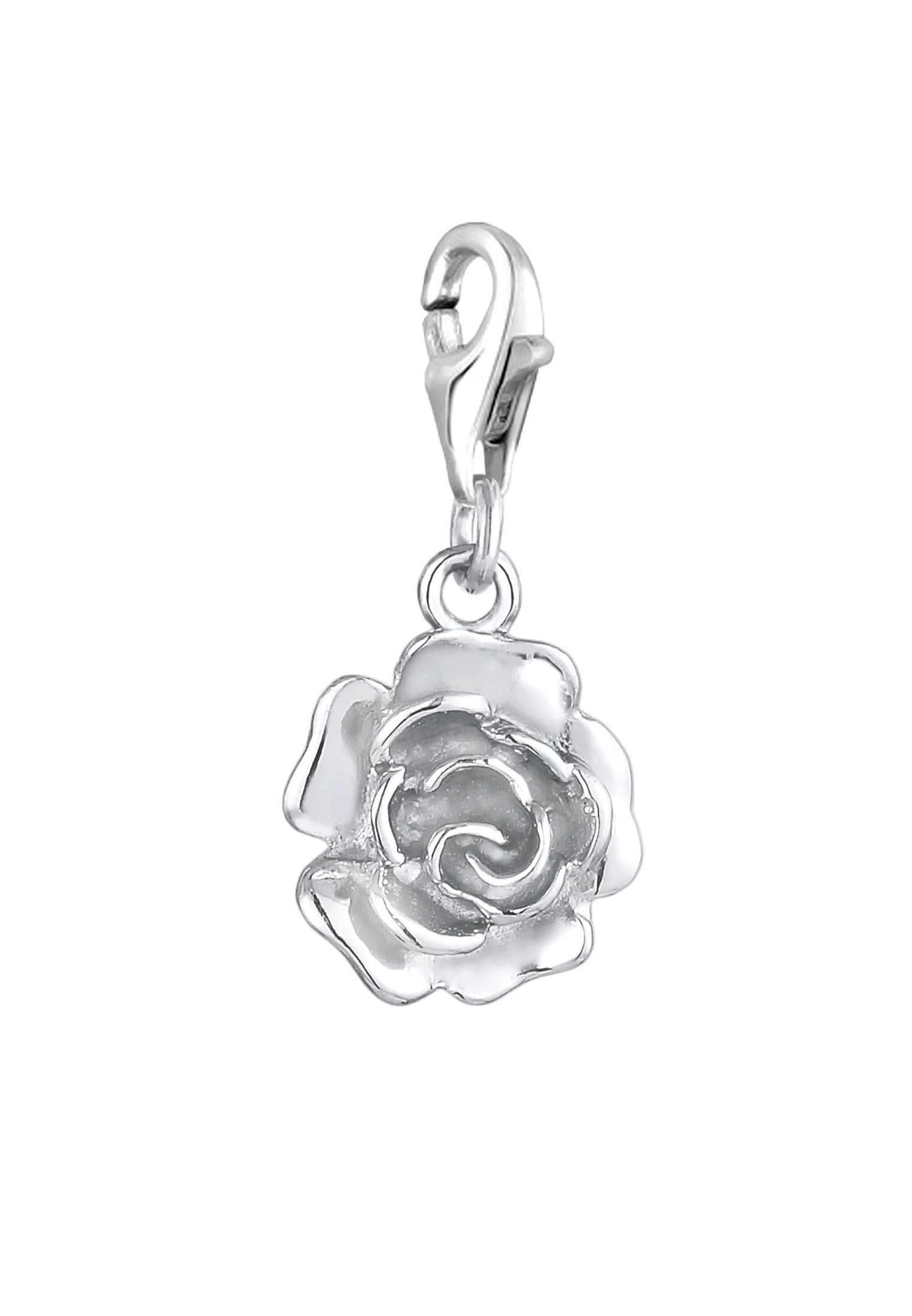 Nenalina Charm-Einhänger »Charm Anhänger Rose Blume Floral Blüte 925 Silber«