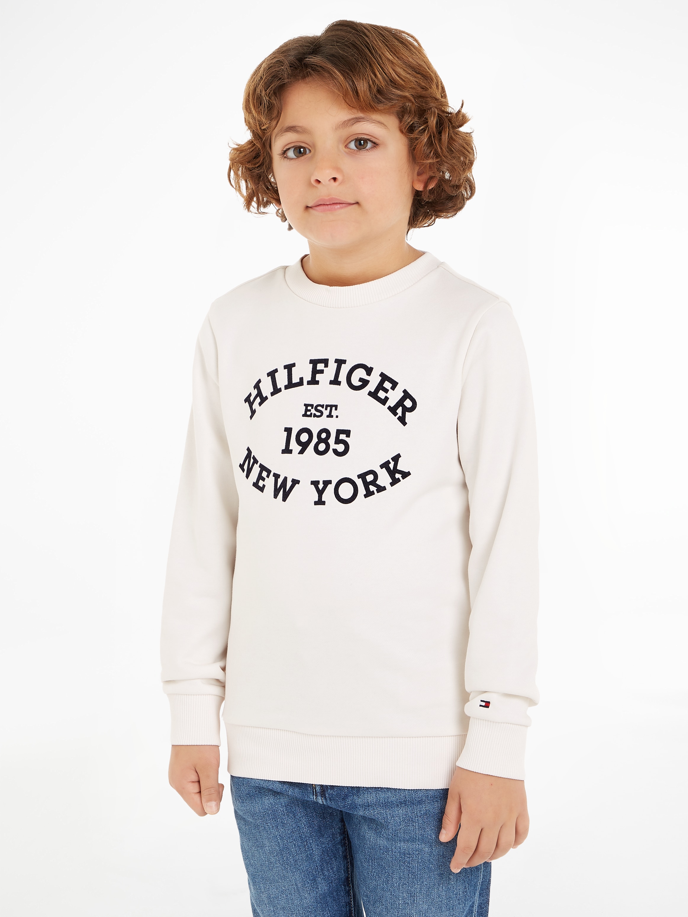 Sweatshirt »MONOTYPE FLOCK REG SWEATSHIRT«, mit Frontprint; Rundhals, Langarm