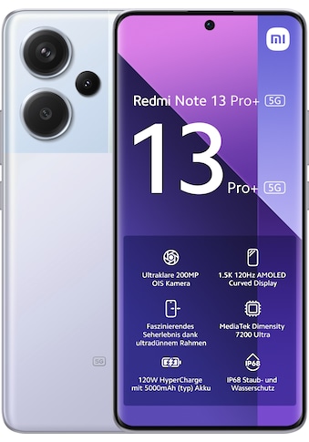 Smartphone »Redmi Note 13 Pro+ 5G 12GB+512GB«, Lila, 16,94 cm/6,67 Zoll, 512 GB...