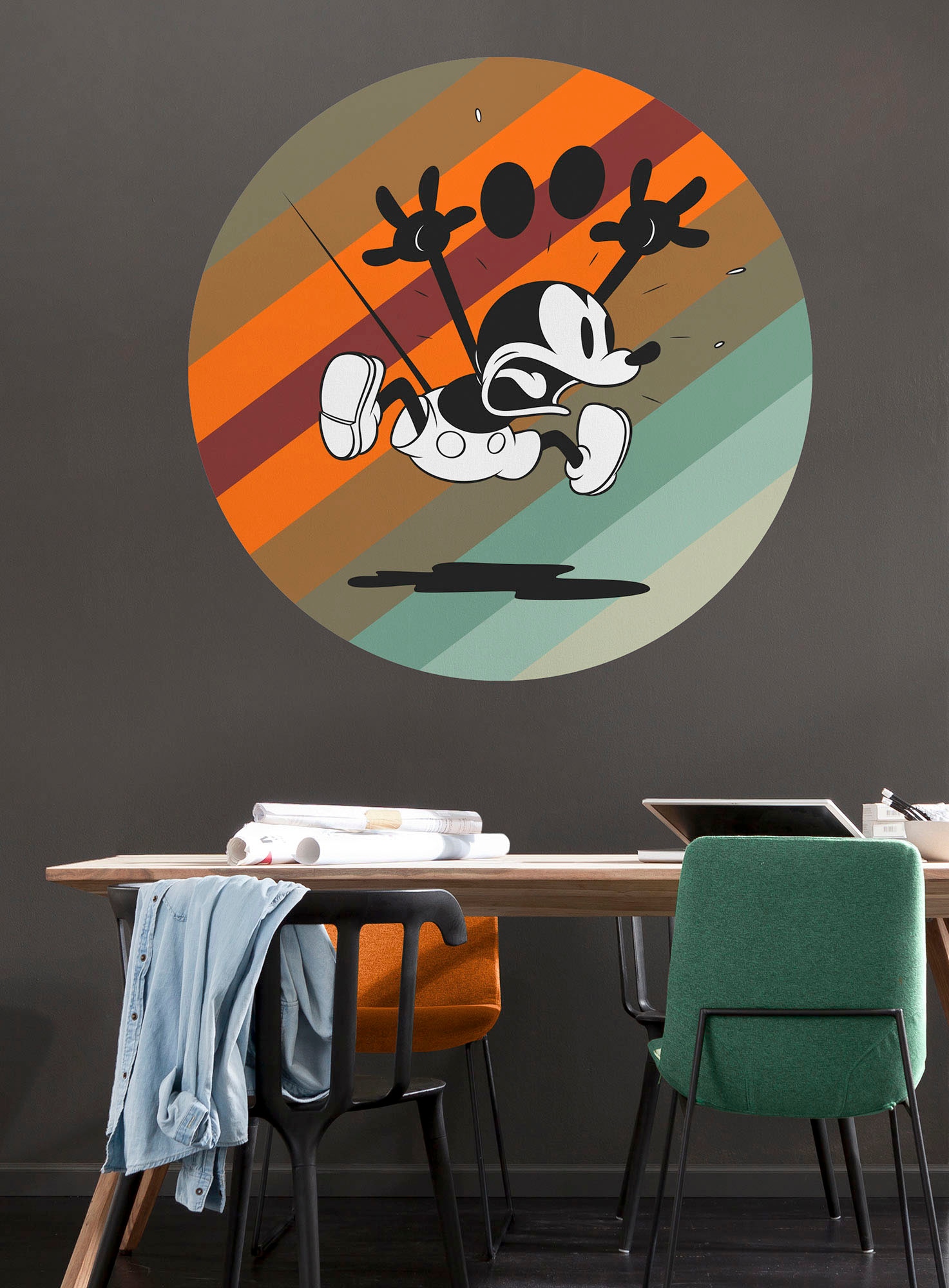 Komar Wandtattoo »Mickey Mouse bei selbstklebend x cm (1 OTTO 125x125 bestellen (Breite Höhe), rund and online St.), und up away«