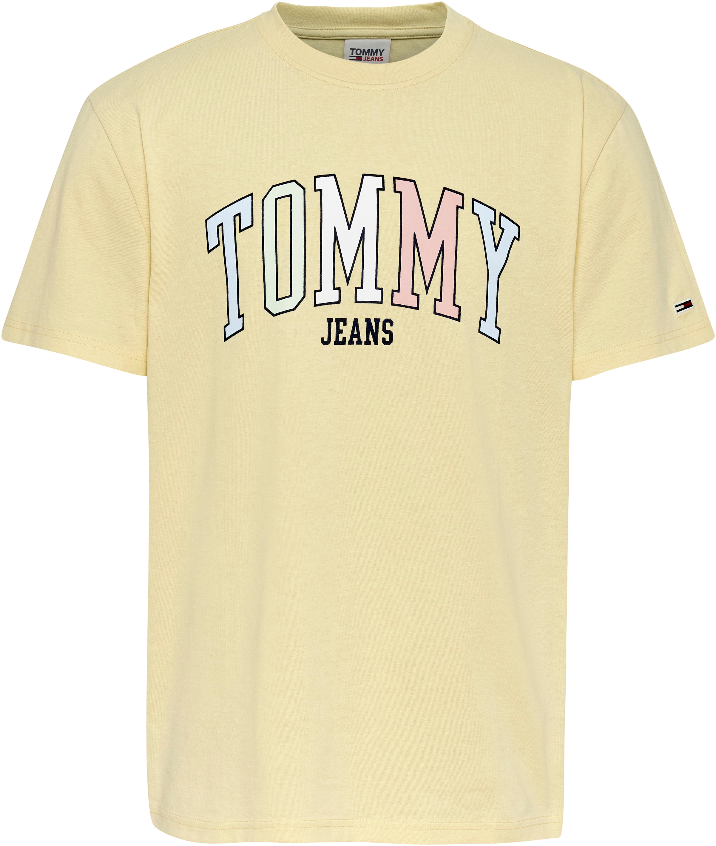 Jeans »TJM bei mit großem online T-Shirt CLSC OTTO TEE«, COLLEGE POP TOMMY Logo-Frontmotiv Tommy kaufen