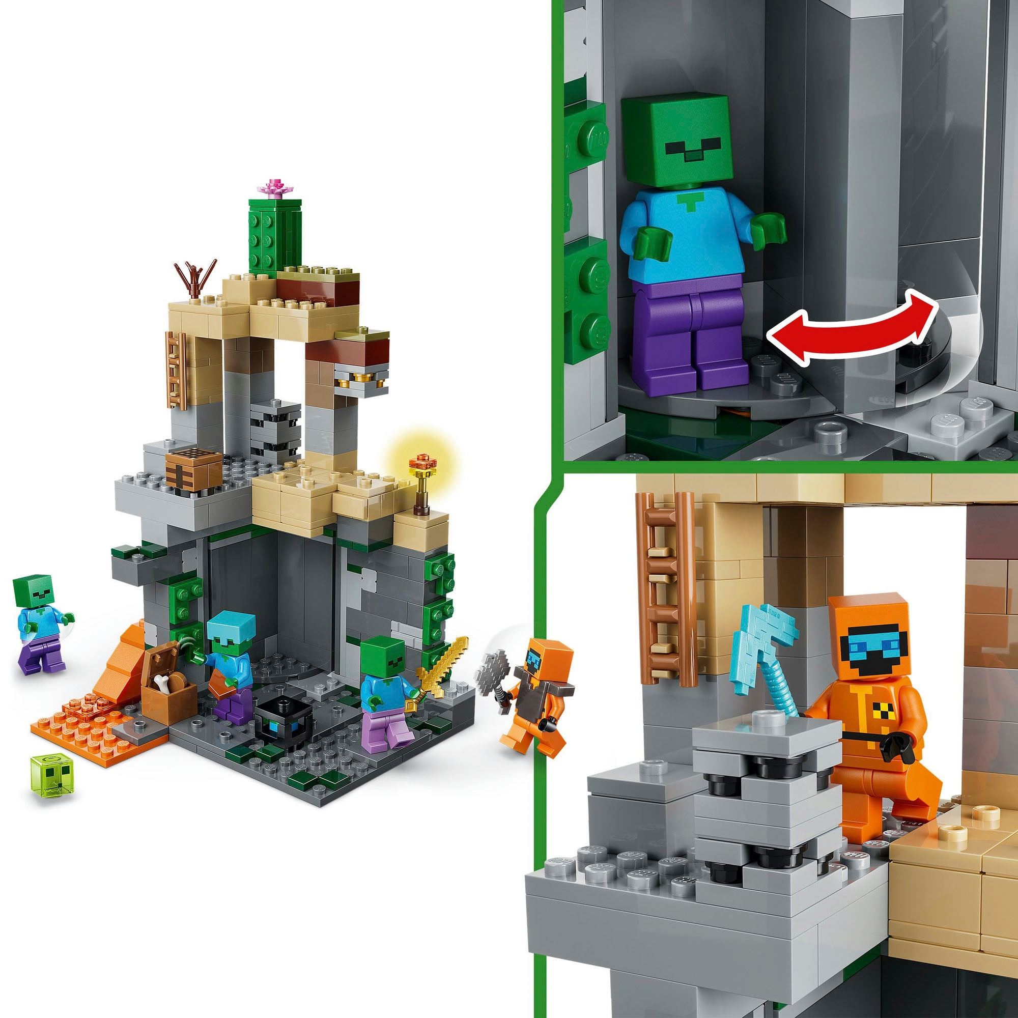 LEGO® Konstruktionsspielsteine »Zombieverlies (21587), LEGO Minecraft« Made in Europe