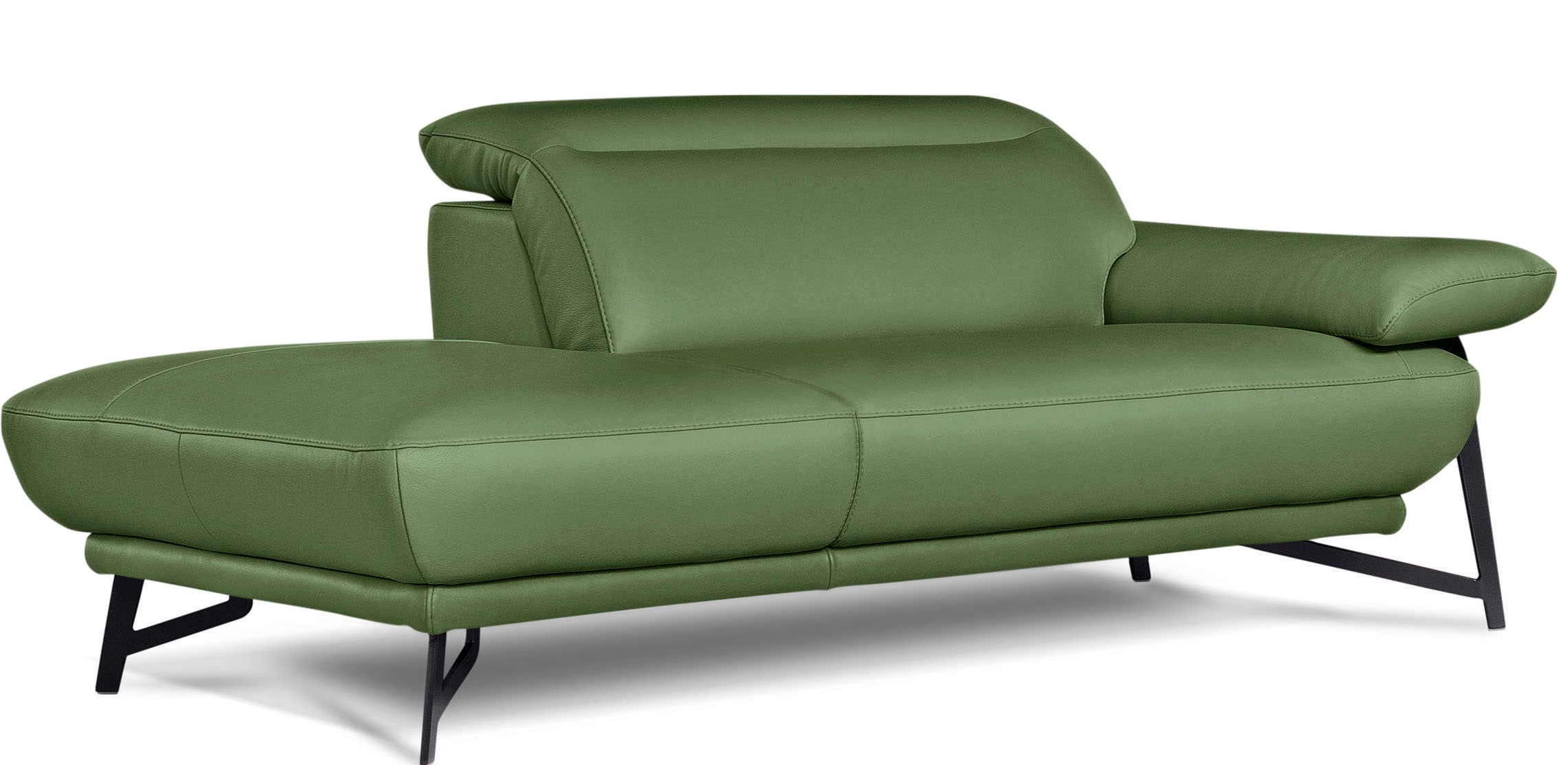 Egoitaliano Polstergarnitur »Anais, Design mit hohem Sitzkomfort für mehr Bequemlichkeit«, Set: bestehend aus Sofa und Ottomane, inkl. Kopfteilverstellung